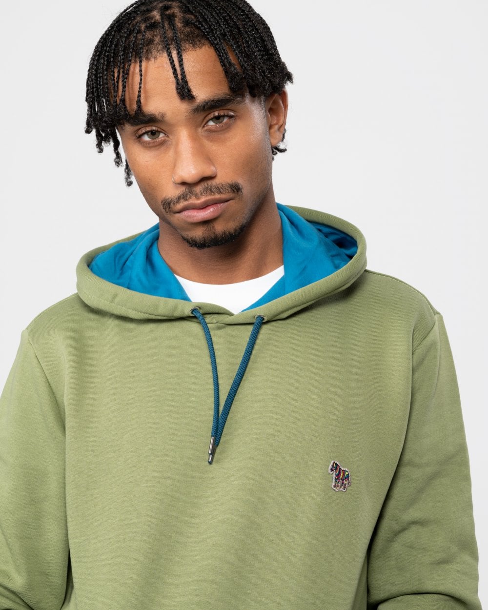 PS Paul Smith Mens Regular Fit Zebra Hoodie M2R-284SZ-M21116 - Image 2