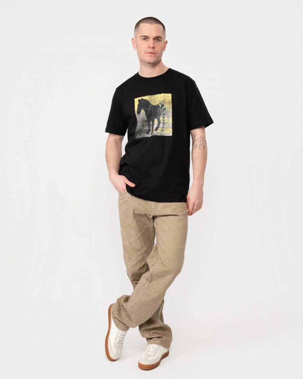PS Paul Smith Mens Regular Fit Zebra Square T-Shirt - Image 3