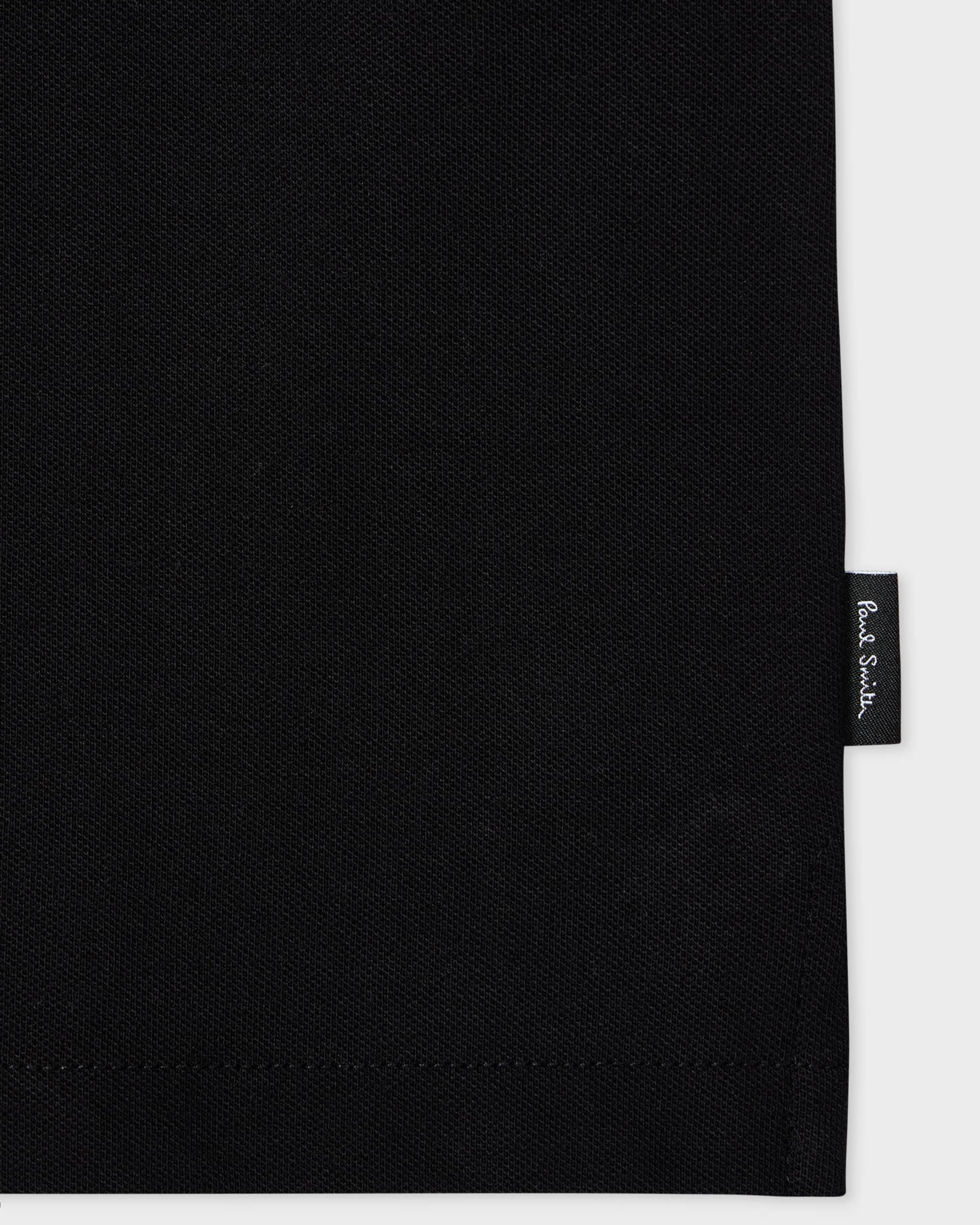 PS Paul Smith Mens Regular Fit Zip Polo Shirt - 79 Black - Image 2
