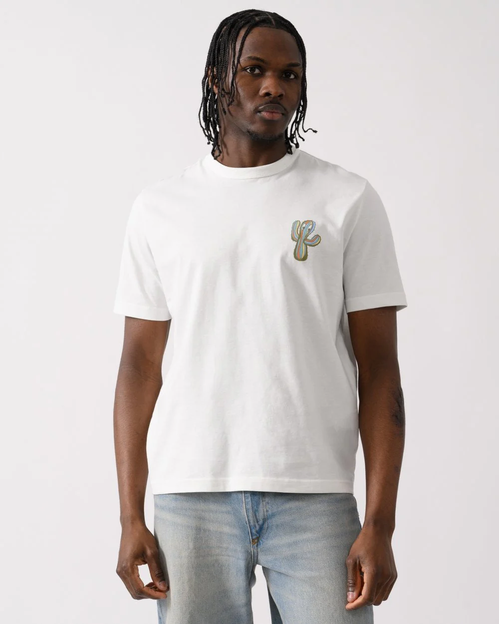 PS Paul Smith Mens Short Sleeve Cactus T-Shirt