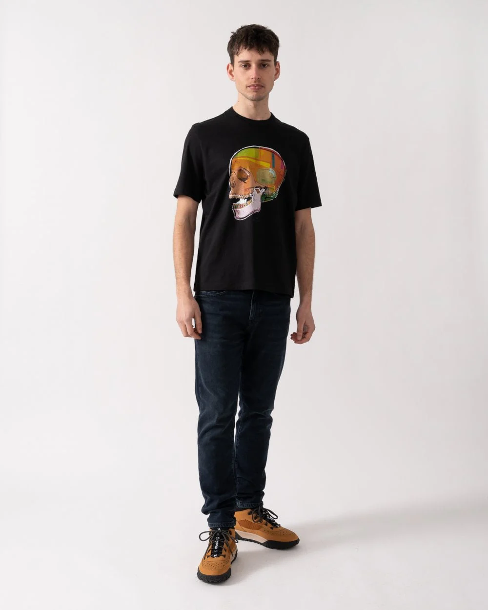 PS Paul Smith Mens Short Sleeve Skull T-Shirt - 79 Black - Image 3