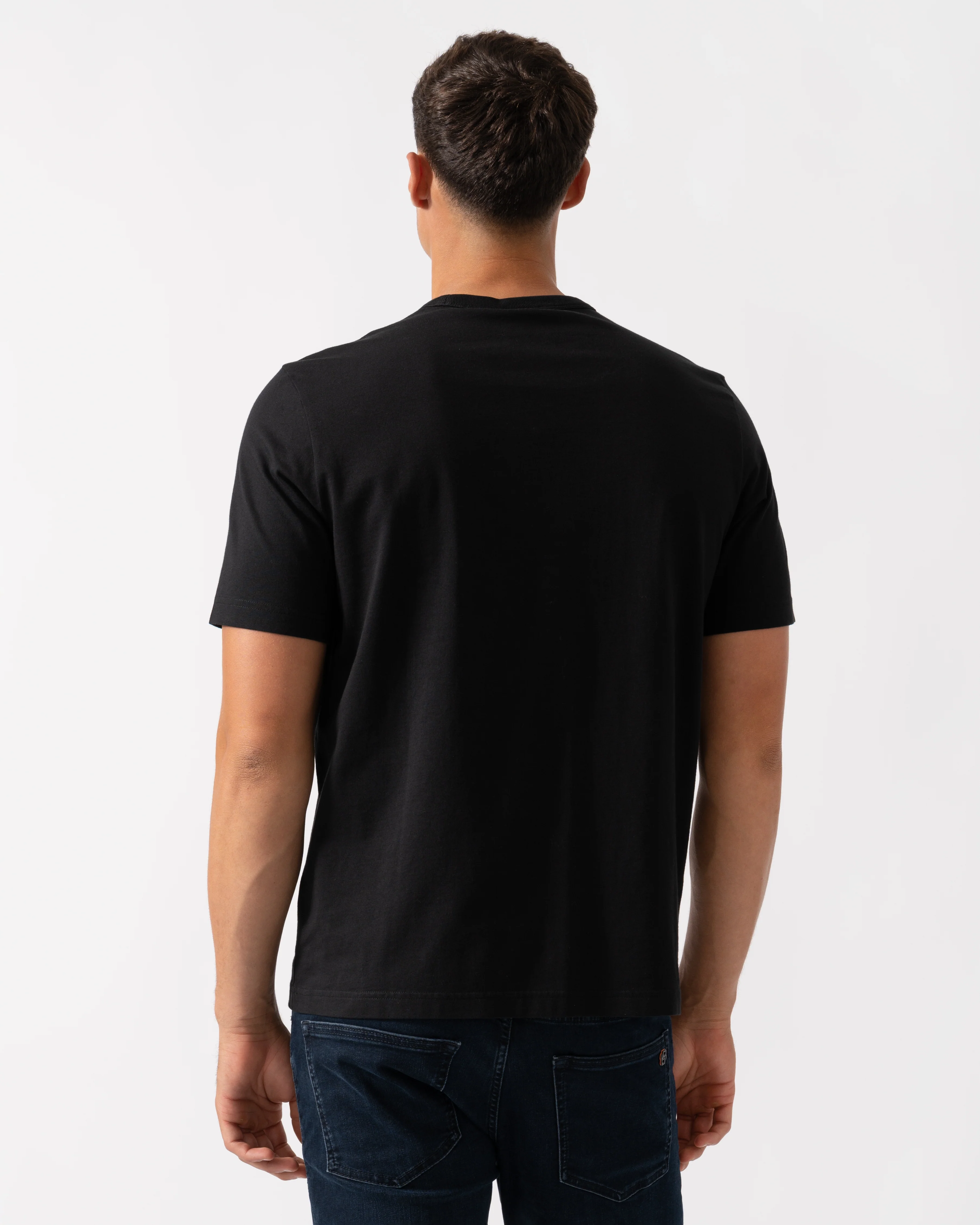 PS Paul Smith Mens Short Sleeve Zebra Col Stripe T-Shirt - 79 Black - Image 4