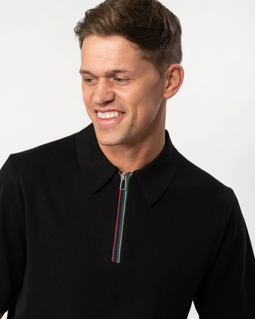PS Paul Smith Mens Short Sleeve Zip Polo - Image 2