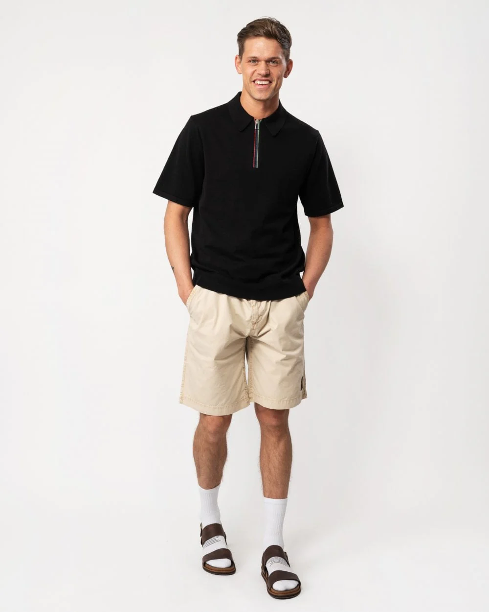PS Paul Smith Mens Short Sleeve Zip Polo - Image 3