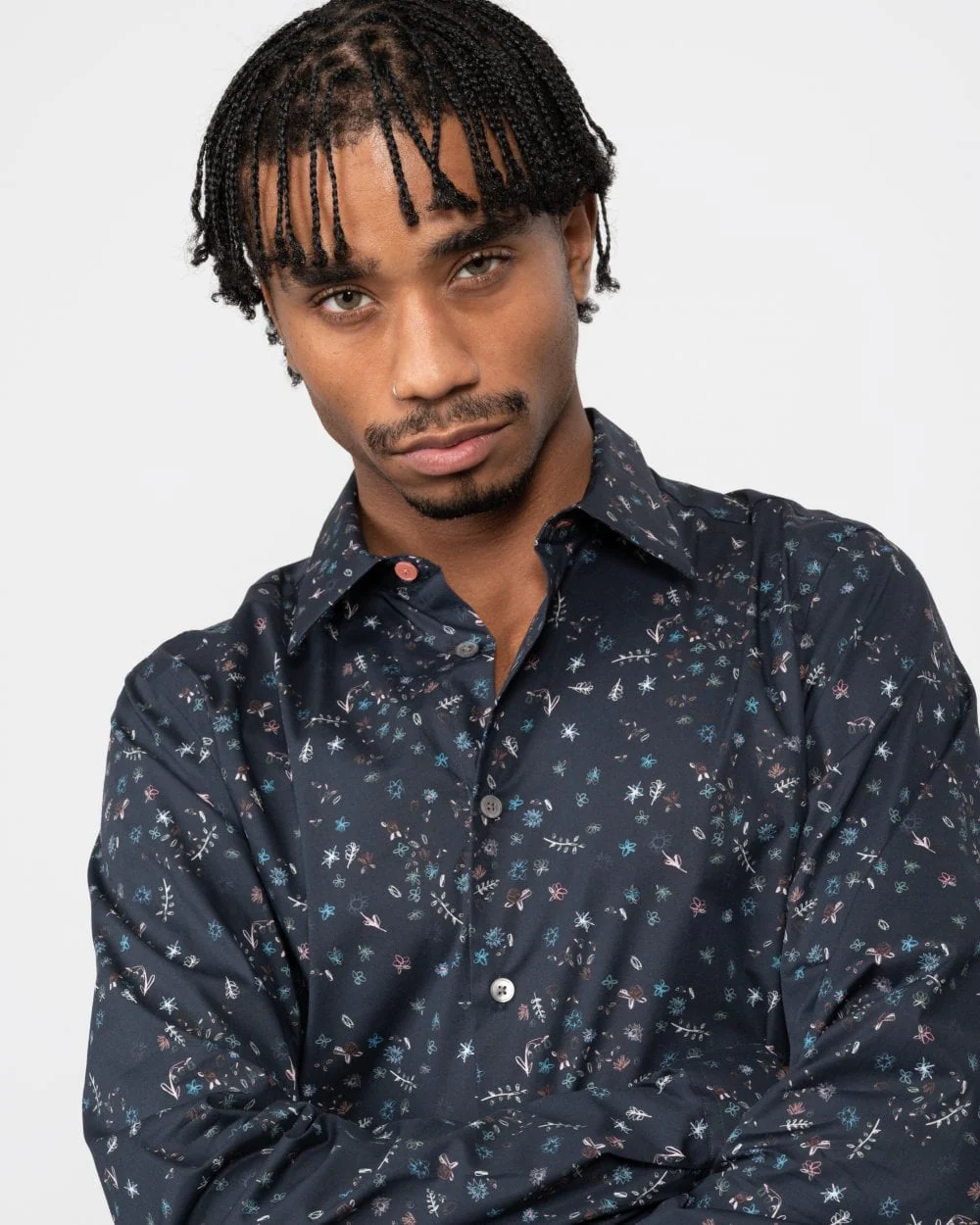 PS Paul Smith Mens Tailored Fit Long Sleeve AOP Shirt - Image 2