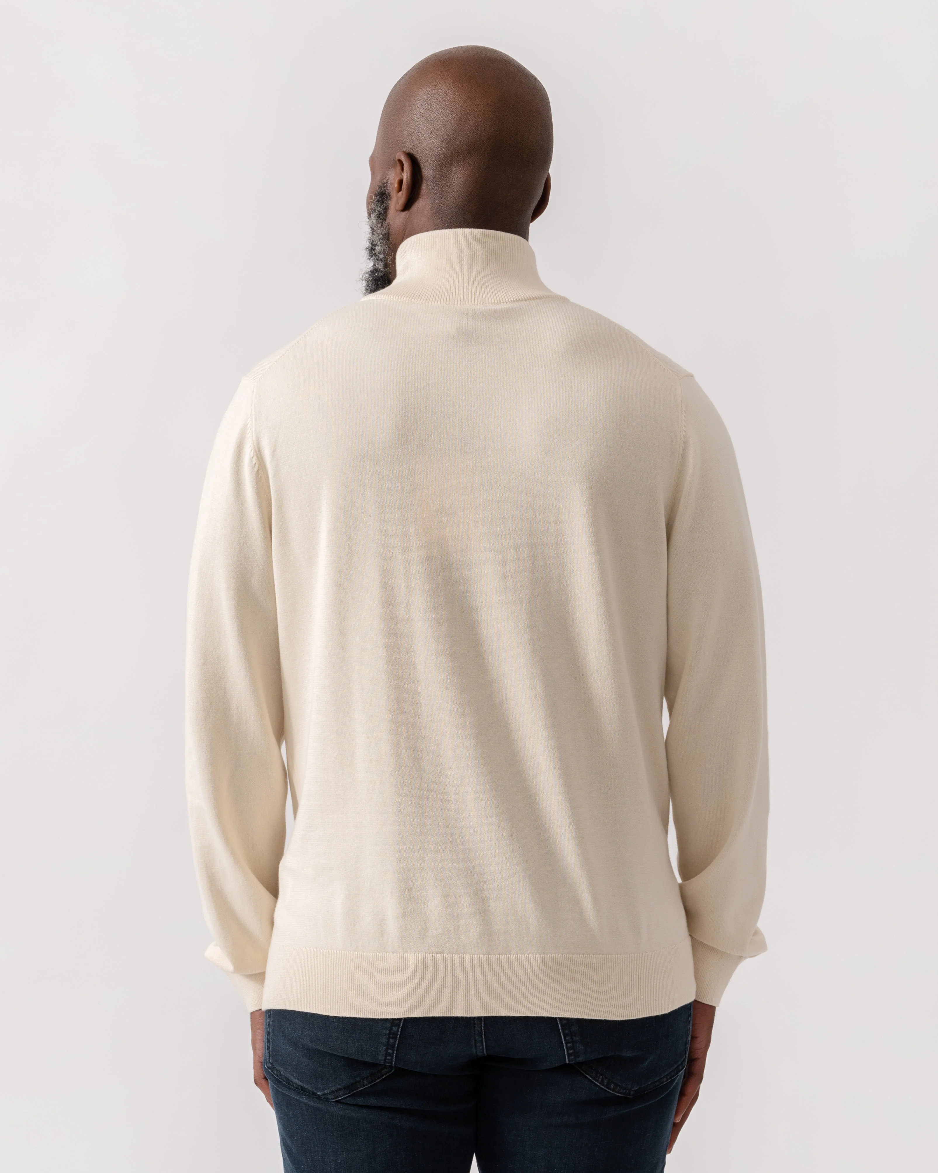PS Paul Smith Mens Zip Neck Zebra Badge Sweater - 04 White - Image 4