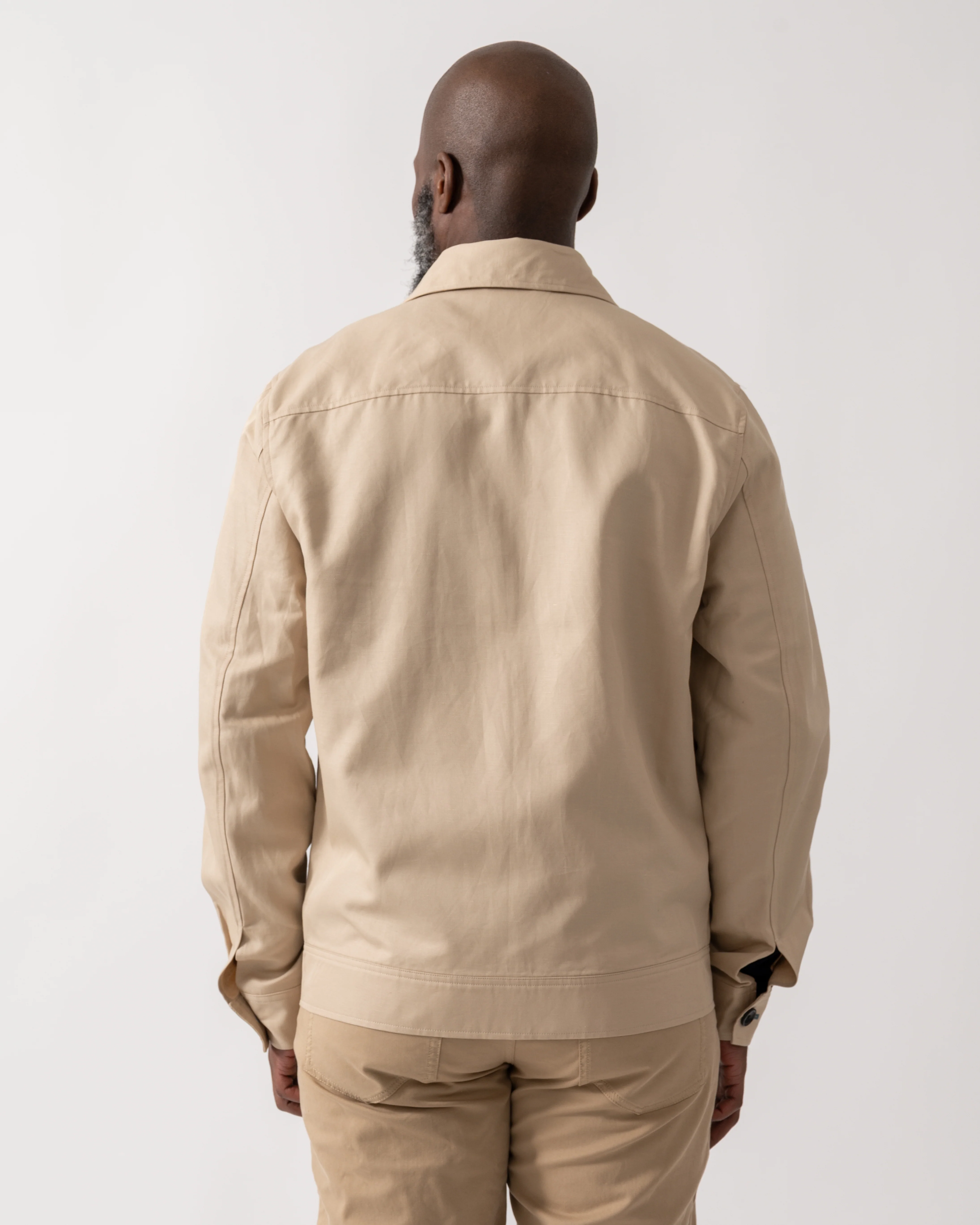 PS Paul Smith Mens Zip Overshirt - 60 Ecru - Image 4