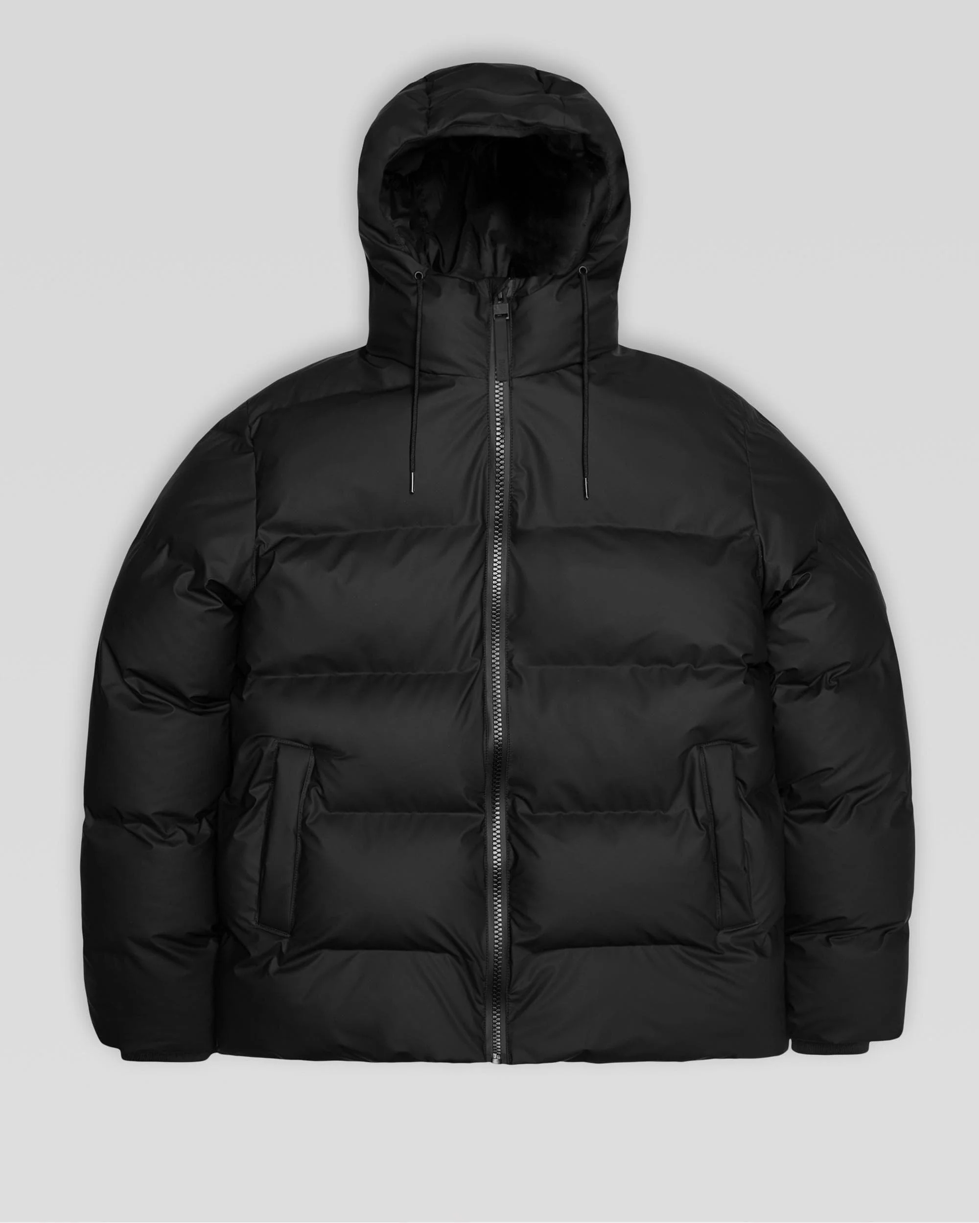 Rains Alta Unisex Puffer Jacket - 01 Black - Image 8