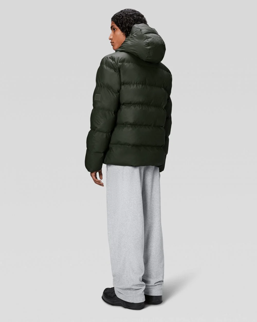 Rains Alta Unisex Puffer Jacket - 03 Green - Image 3