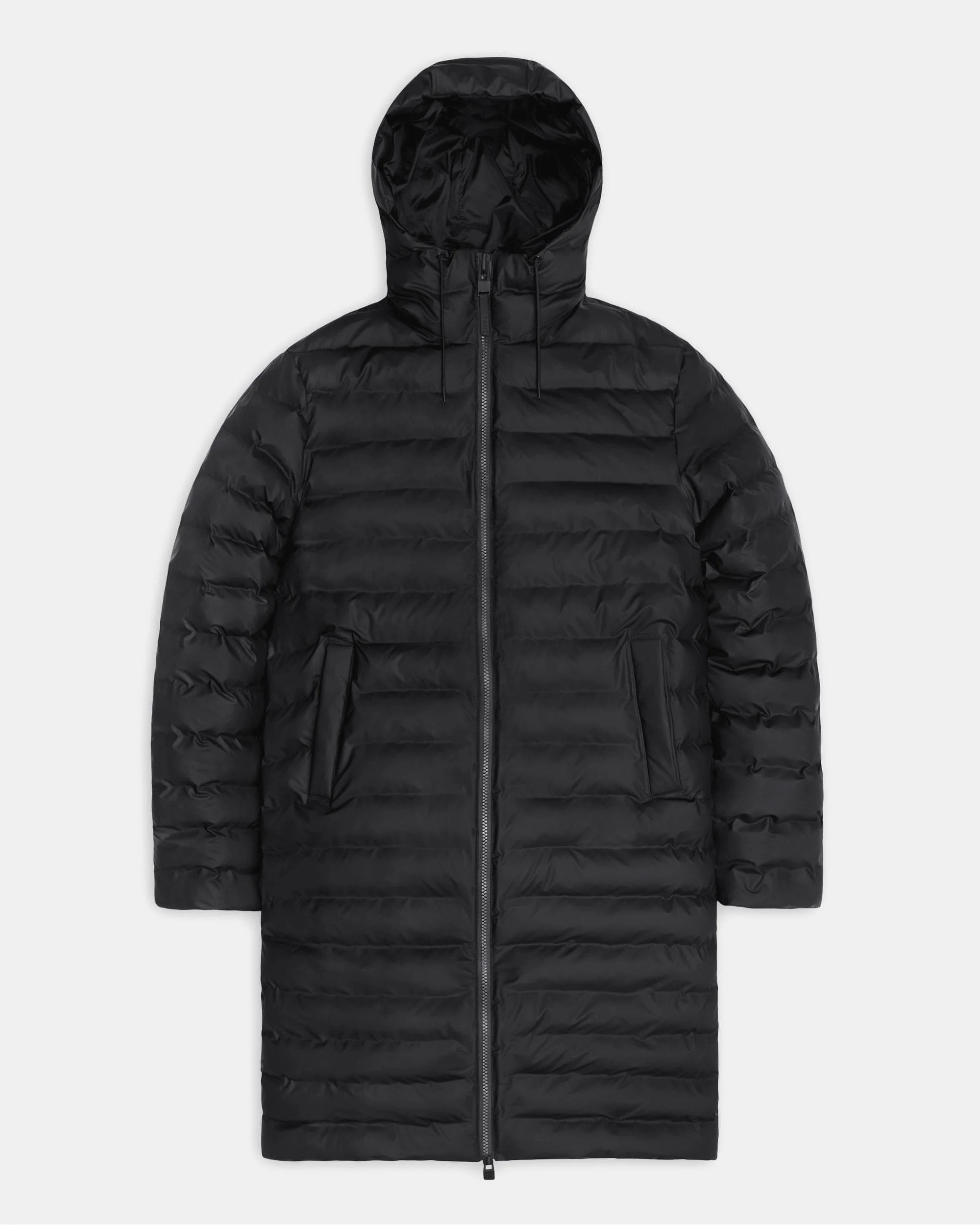 Rains Lohja Longer Puffer Jacket - 01 Black - Image 6