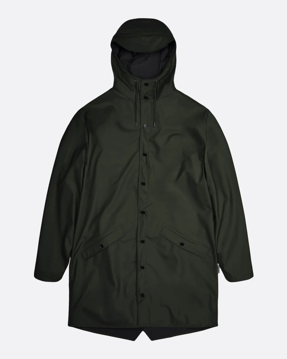 Rains Long Unisex Jacket - 03 Green - Image 2