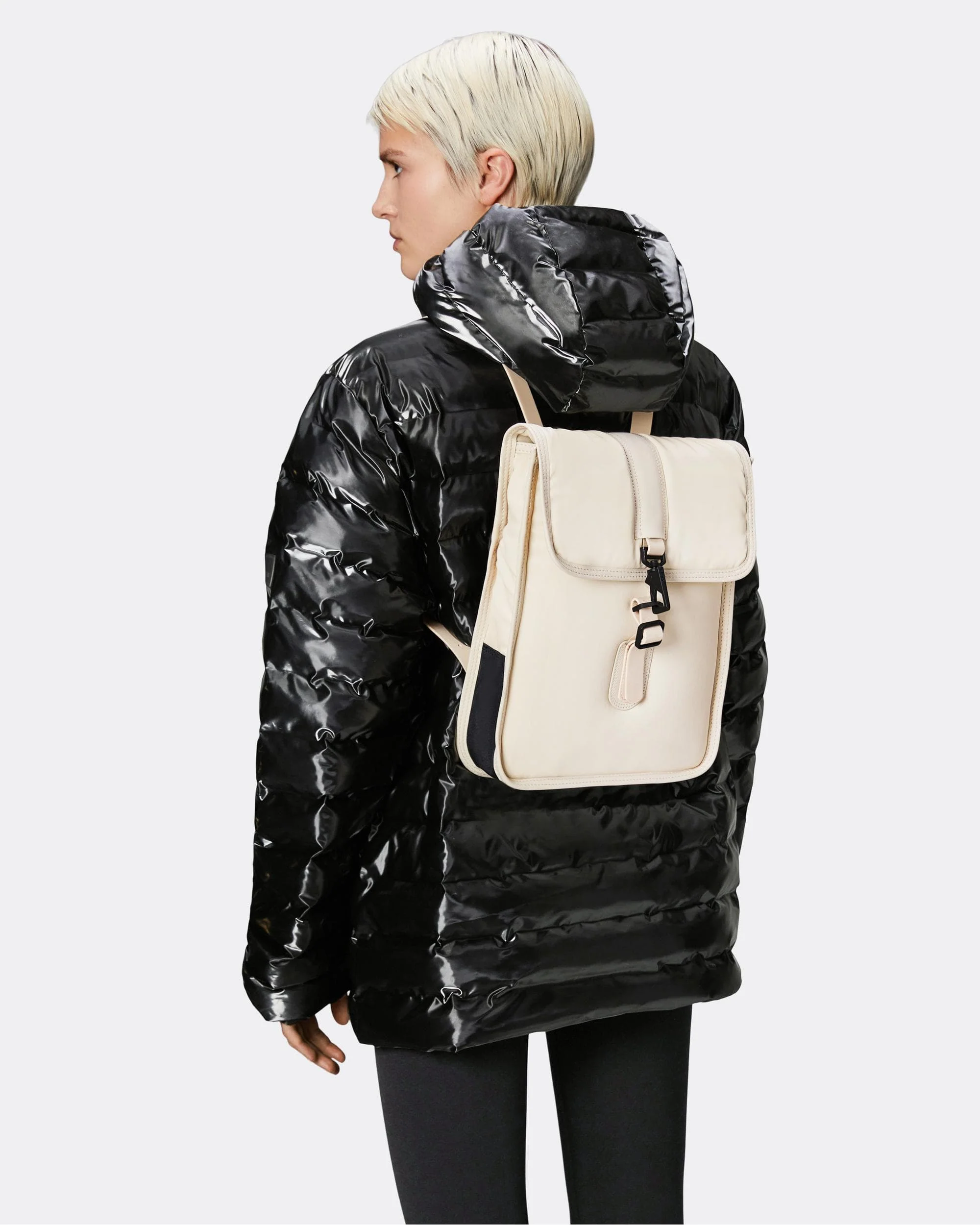 Rains Puffed Backpack Micro - 26 Dune - Image 3