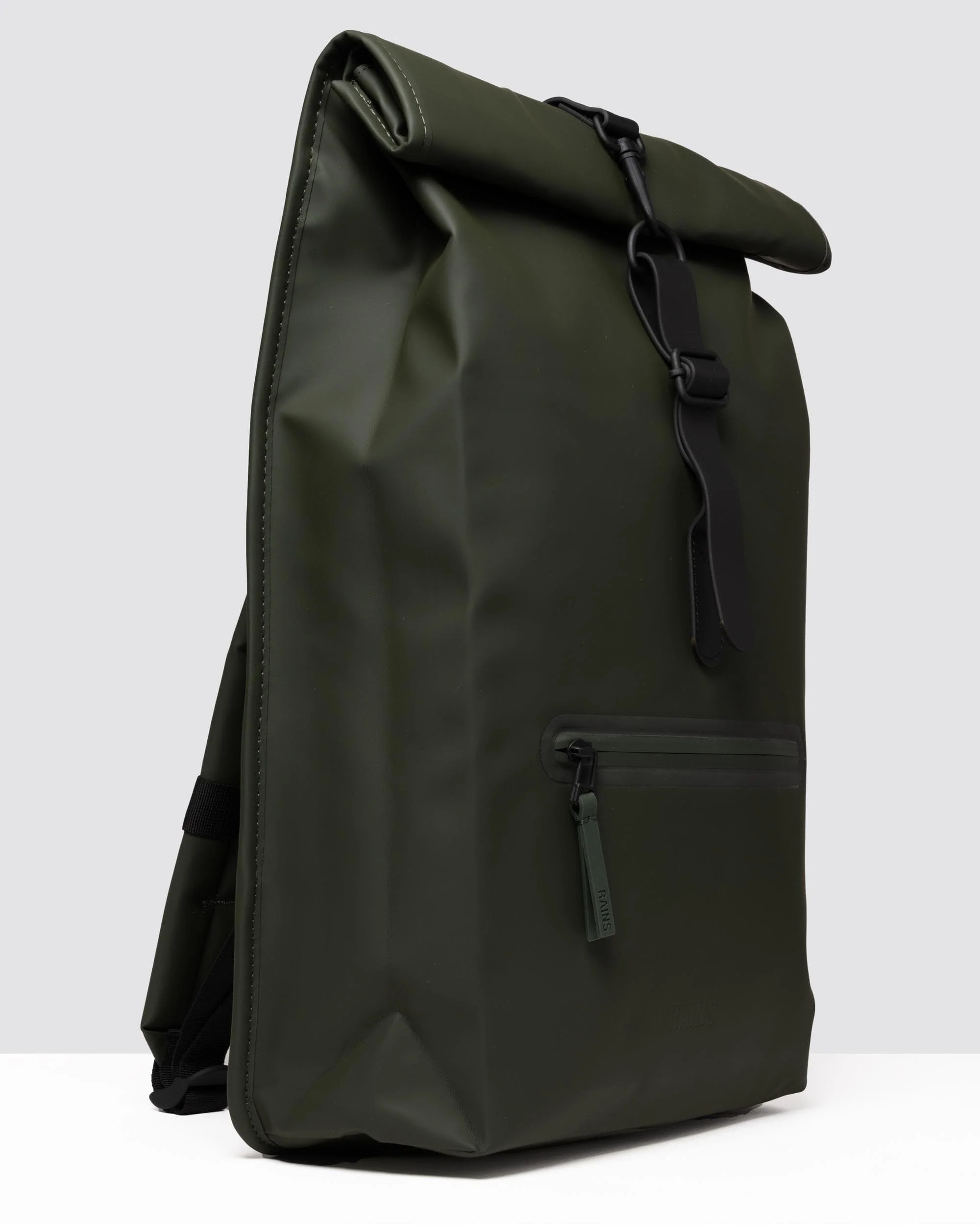Rains Rolltop Rucksack - 03 Green - Image 2