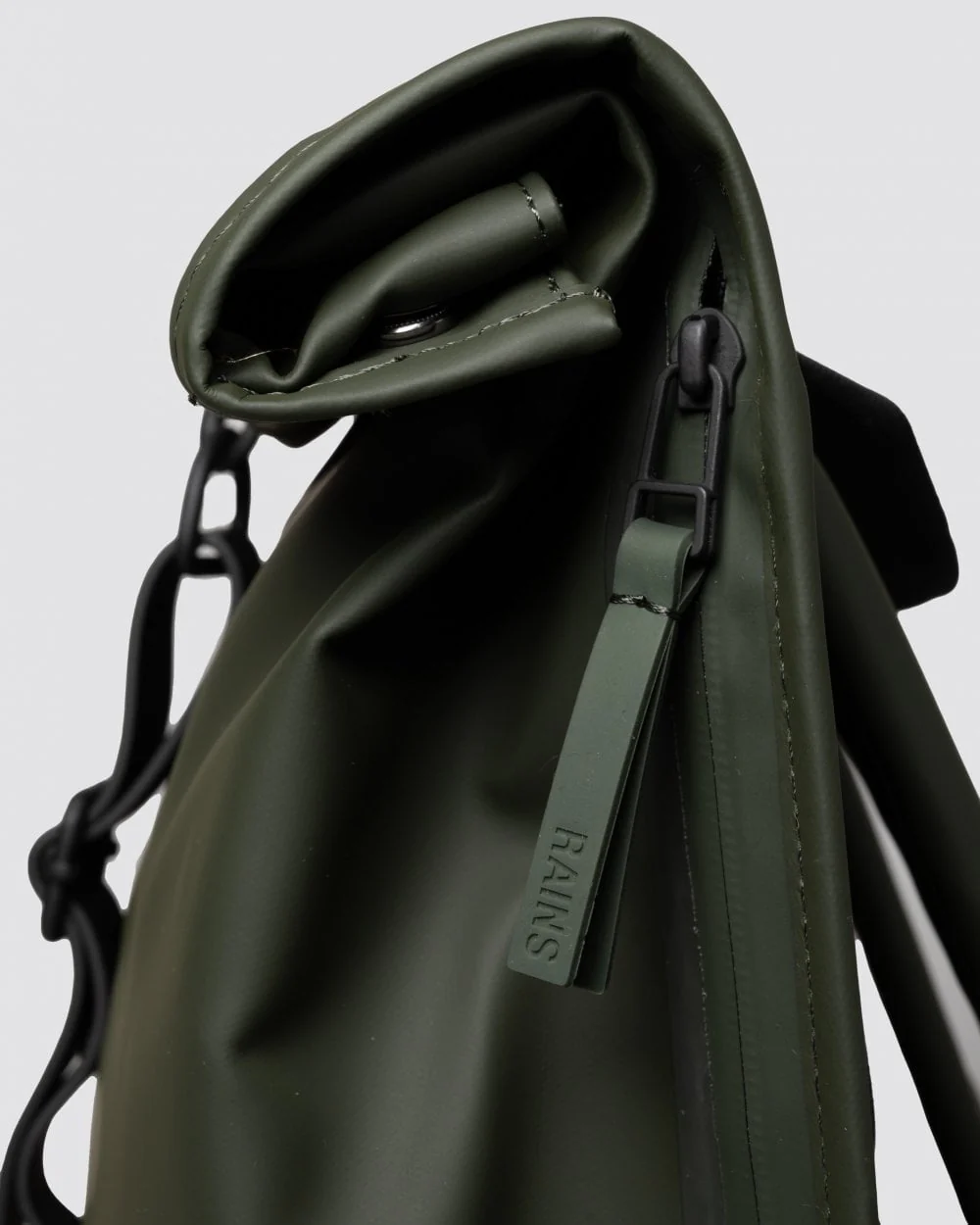 Rains Rolltop Rucksack - 03 Green - Image 3