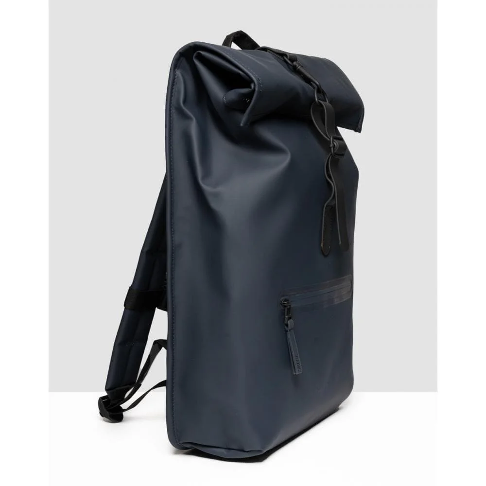 Rains Rolltop Rucksack - 47 Navy - Image 3