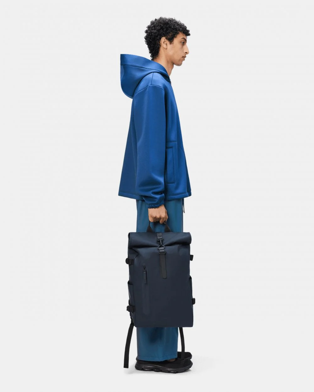 Rains Rolltop Rucksack Large - 47 Navy - Image 3