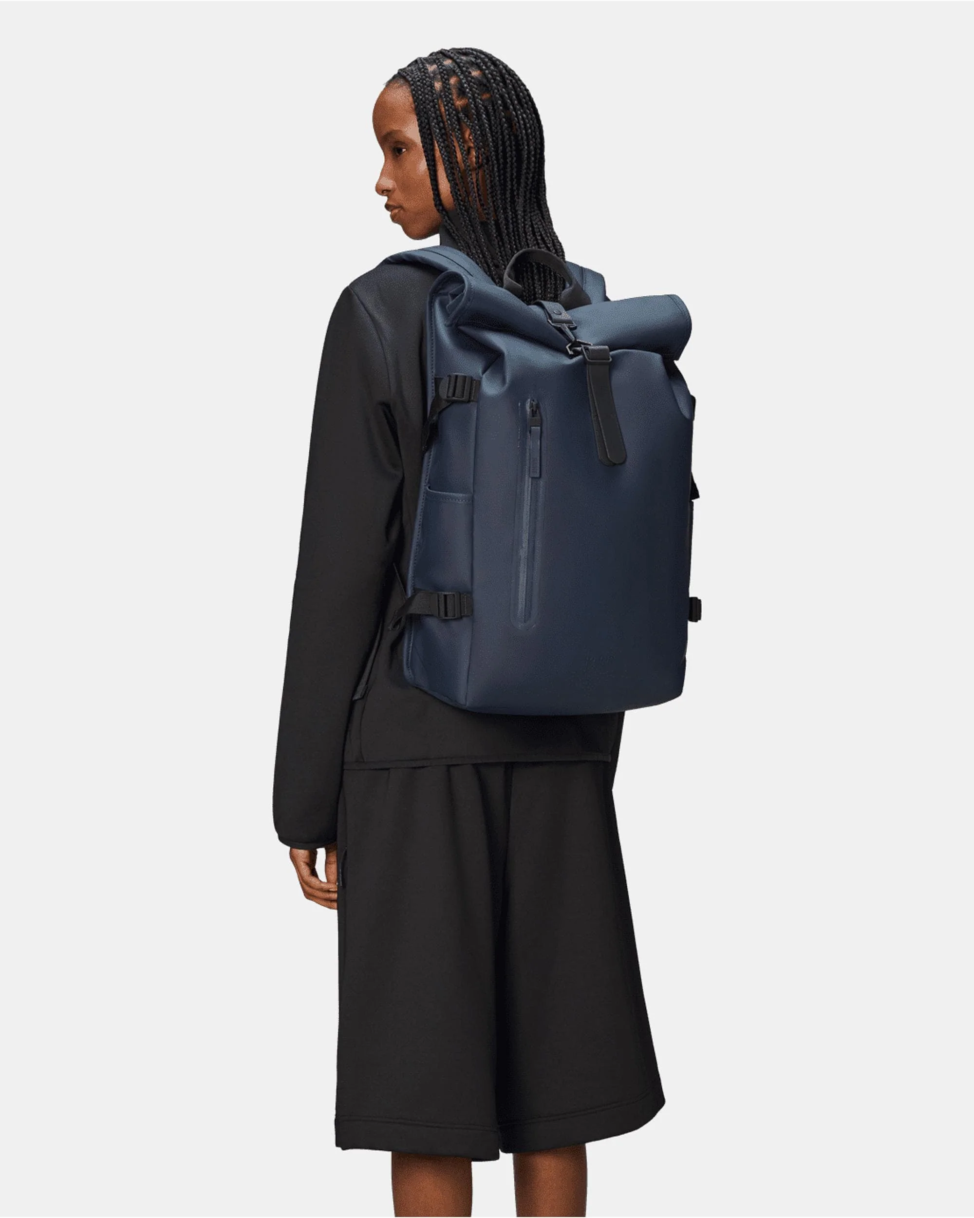 Rains Rolltop Rucksack Large - 47 Navy - Image 4