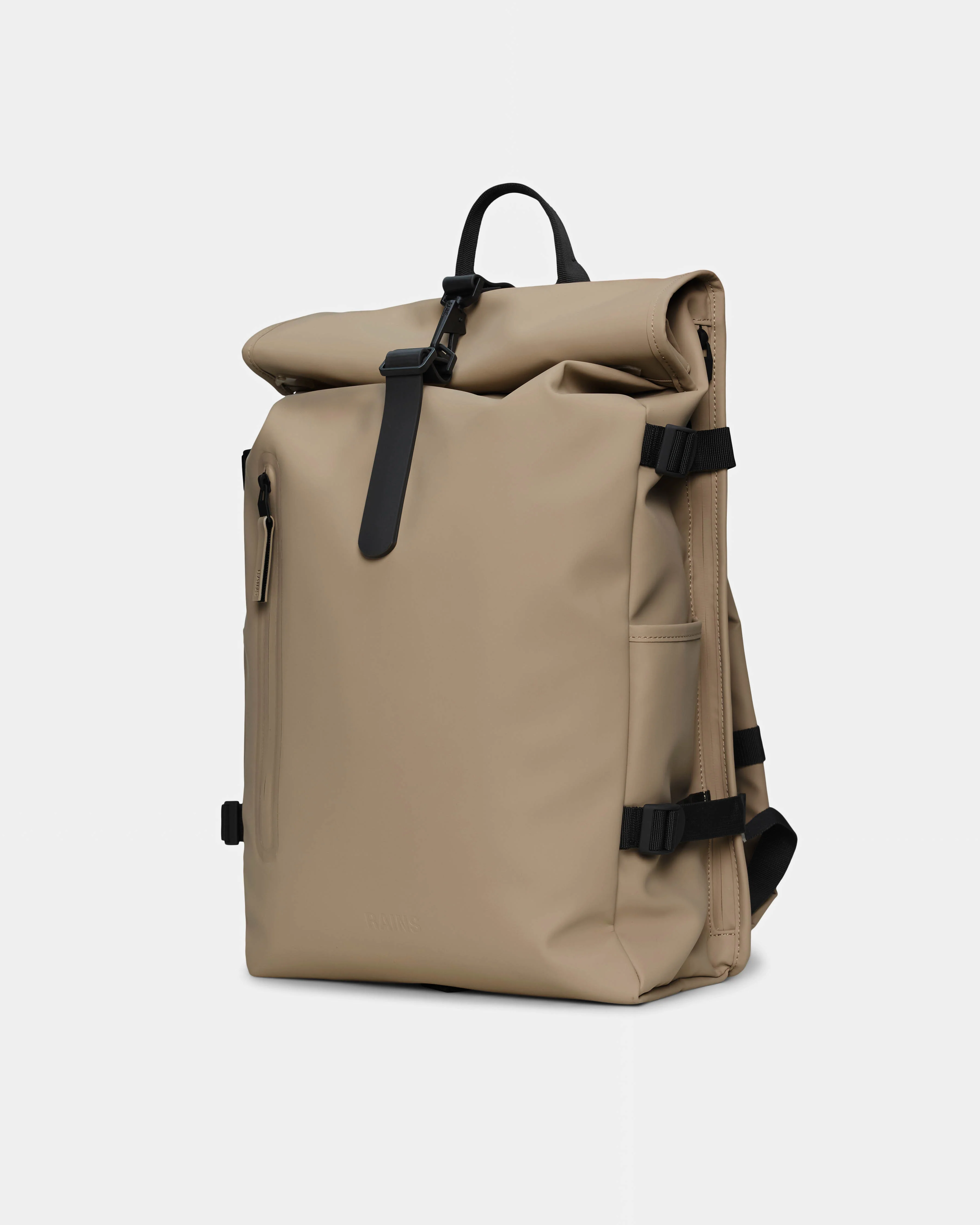 Rains Rolltop Rucksack Large - Beige 133 - Image 2