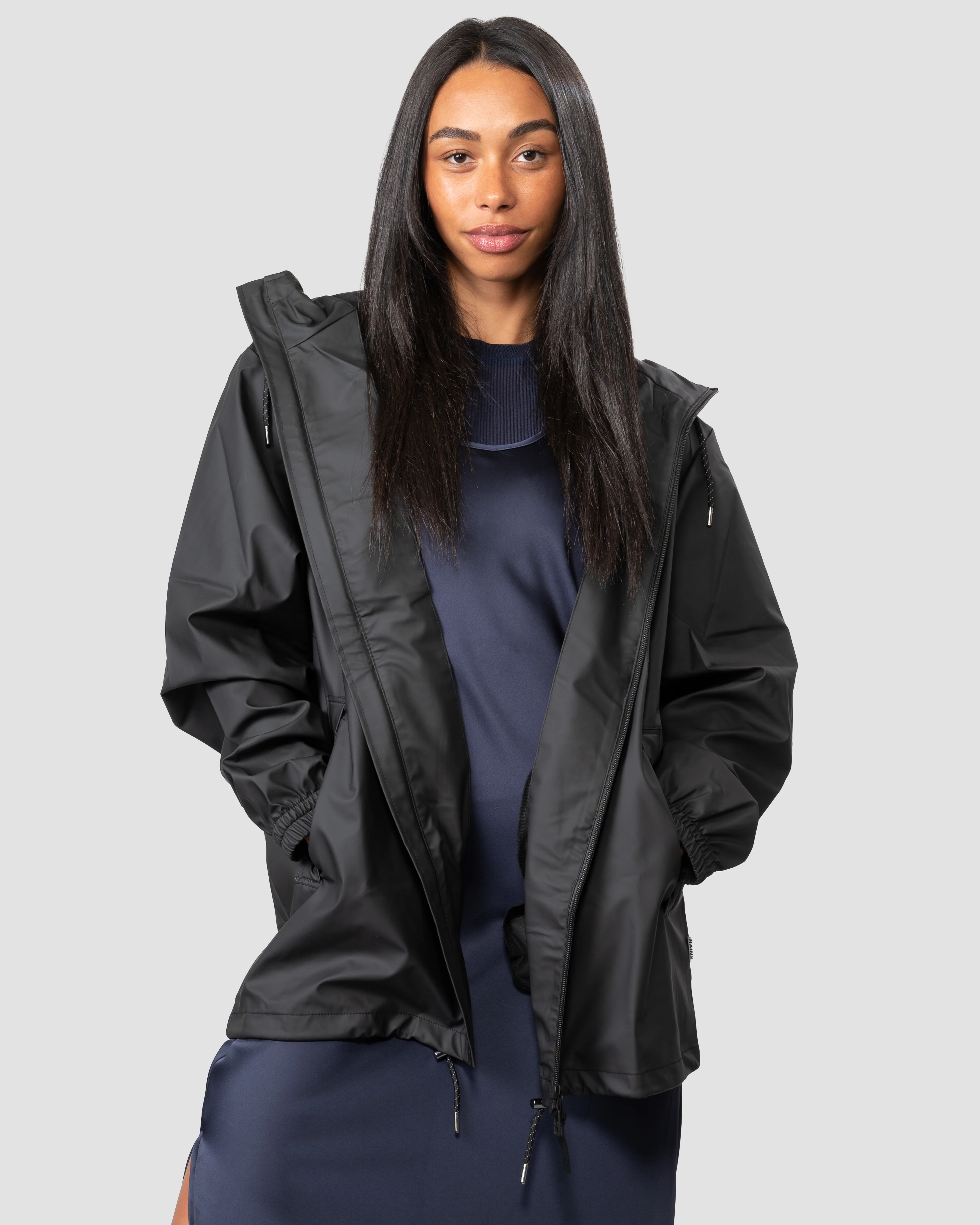 Rains Storm Breaker Unisex Jacket - 01 Black - Image 2