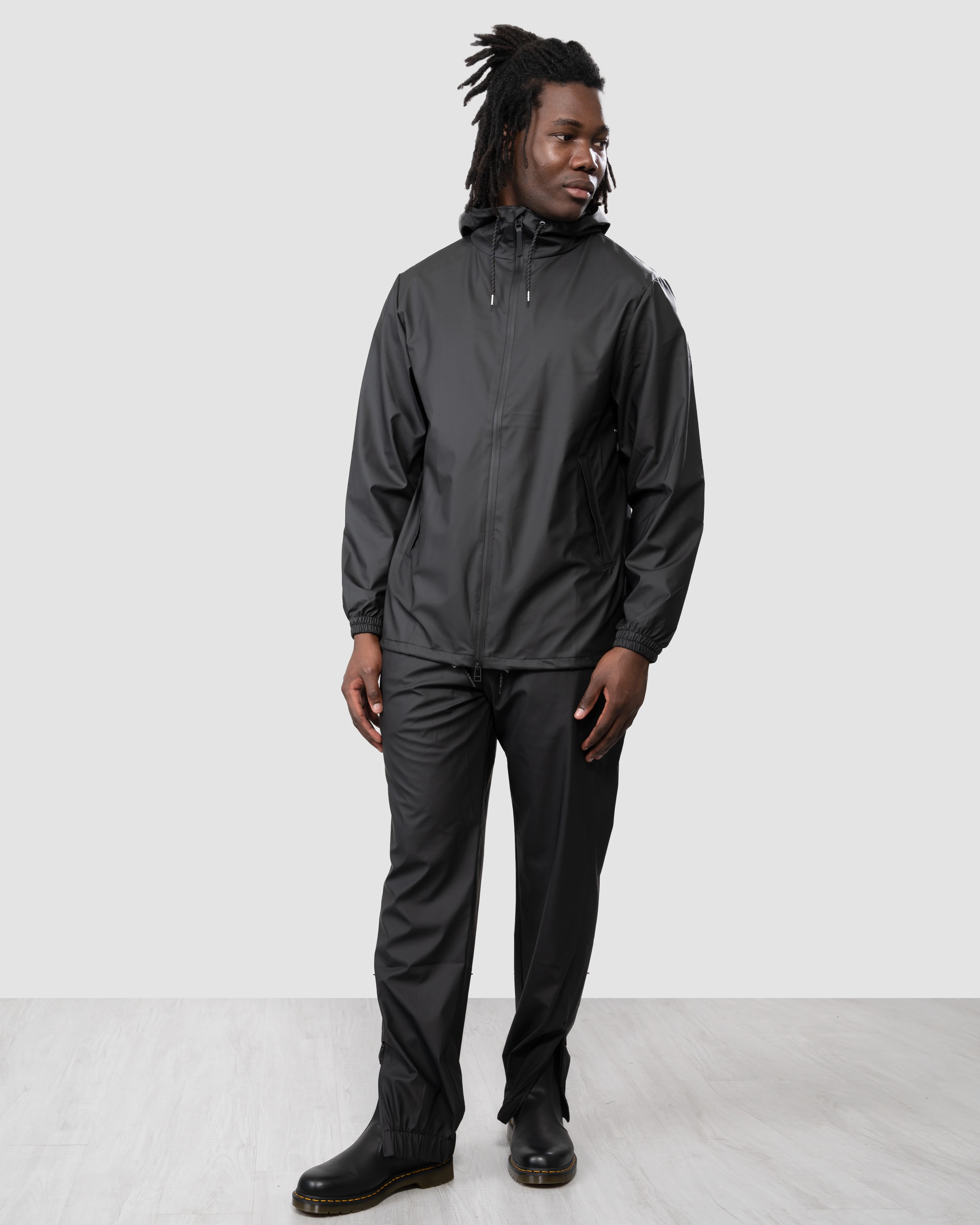 Rains Storm Breaker Unisex Jacket - 01 Black - Image 3