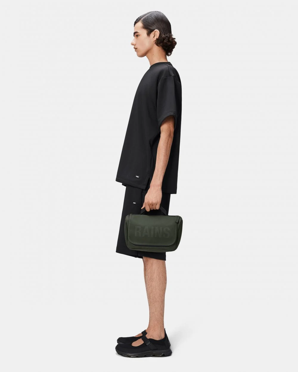 Rains Texel Wash Bag - 03 Green - Image 4
