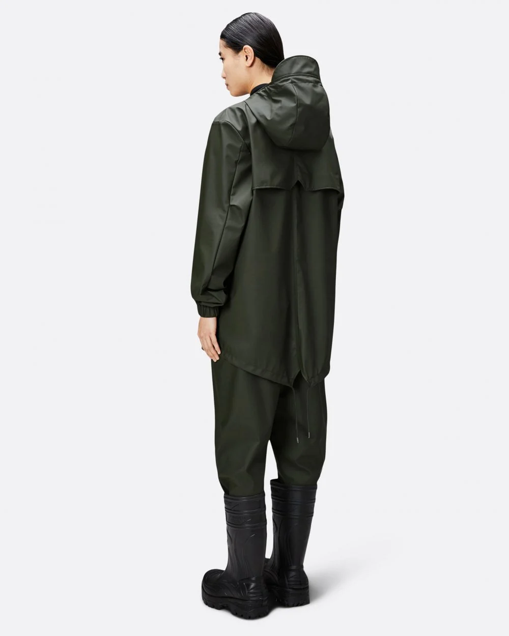 Rains Unisex Fishtail Jacket - 03 Green - Image 4