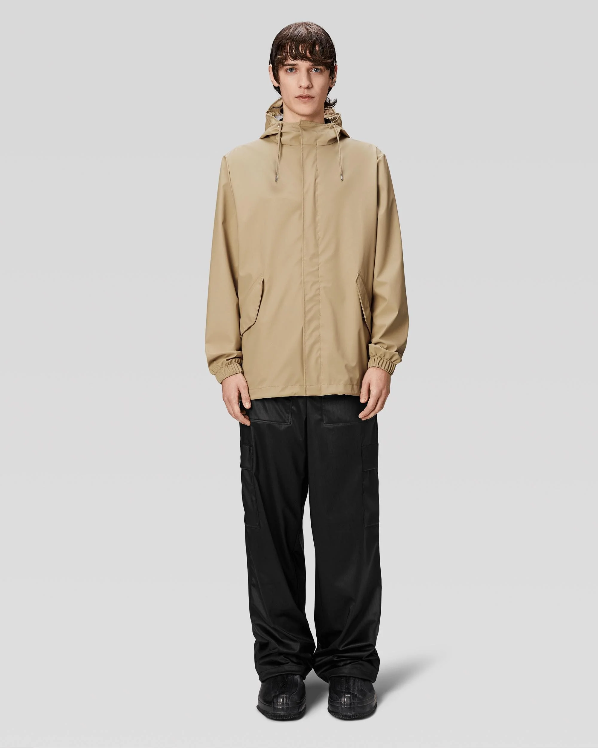 Rains Unisex Fishtail Jacket - 24 Sand - Image 2
