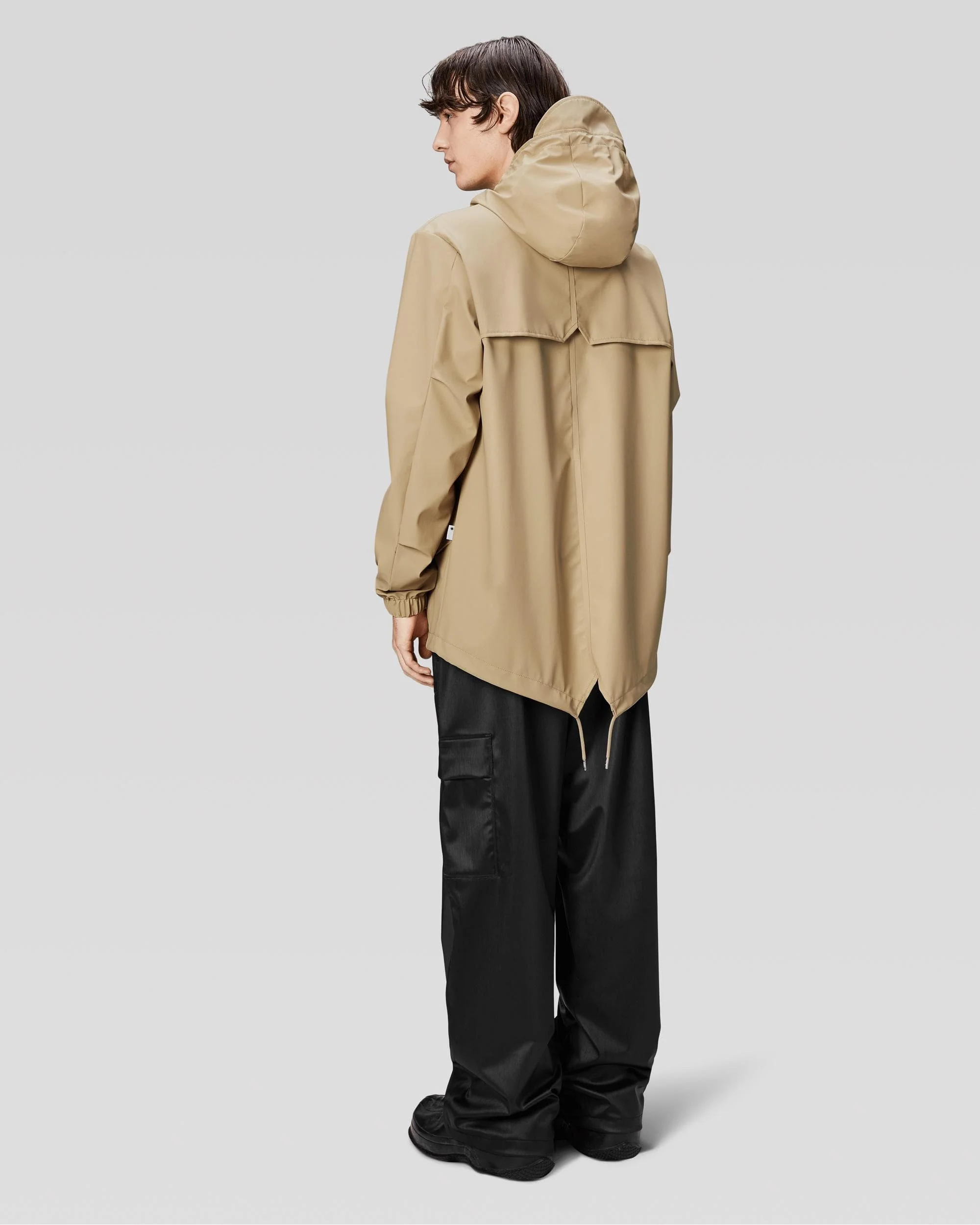 Rains Unisex Fishtail Jacket - 24 Sand - Image 3