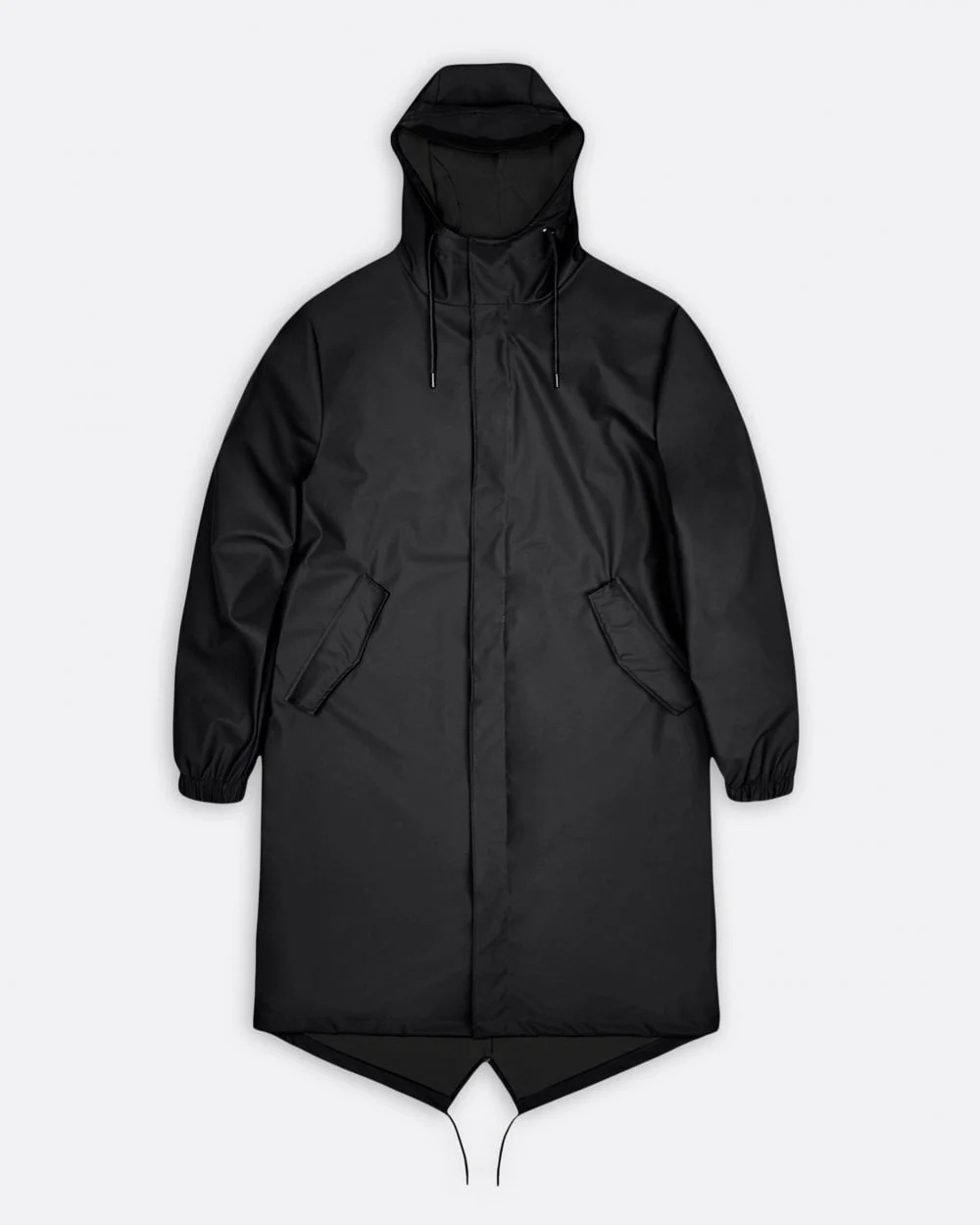 Rains Unisex Fishtail Parka - 01 Black - Image 2