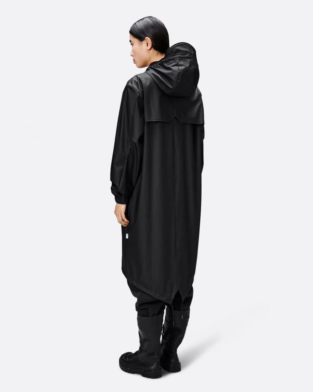 Rains Unisex Fishtail Parka - 01 Black - Image 4