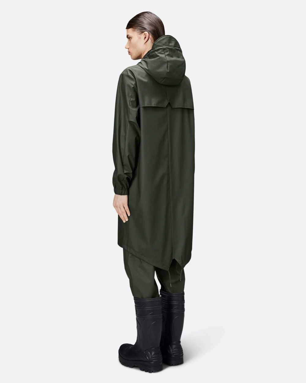 Rains Unisex Fishtail Parka - 03 Green - Image 4