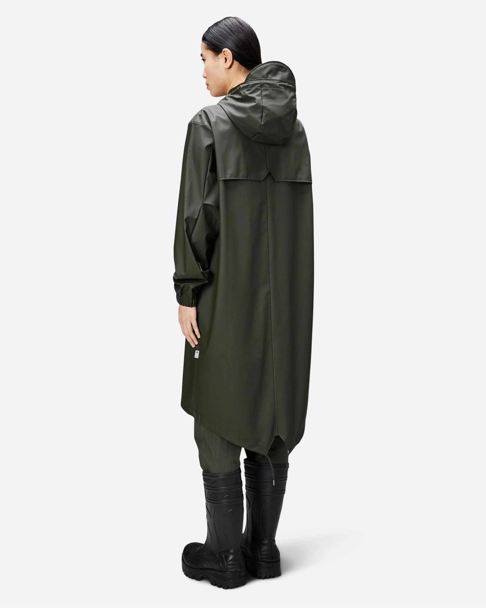 Rains Unisex Fishtail Parka - 03 Green - Image 6