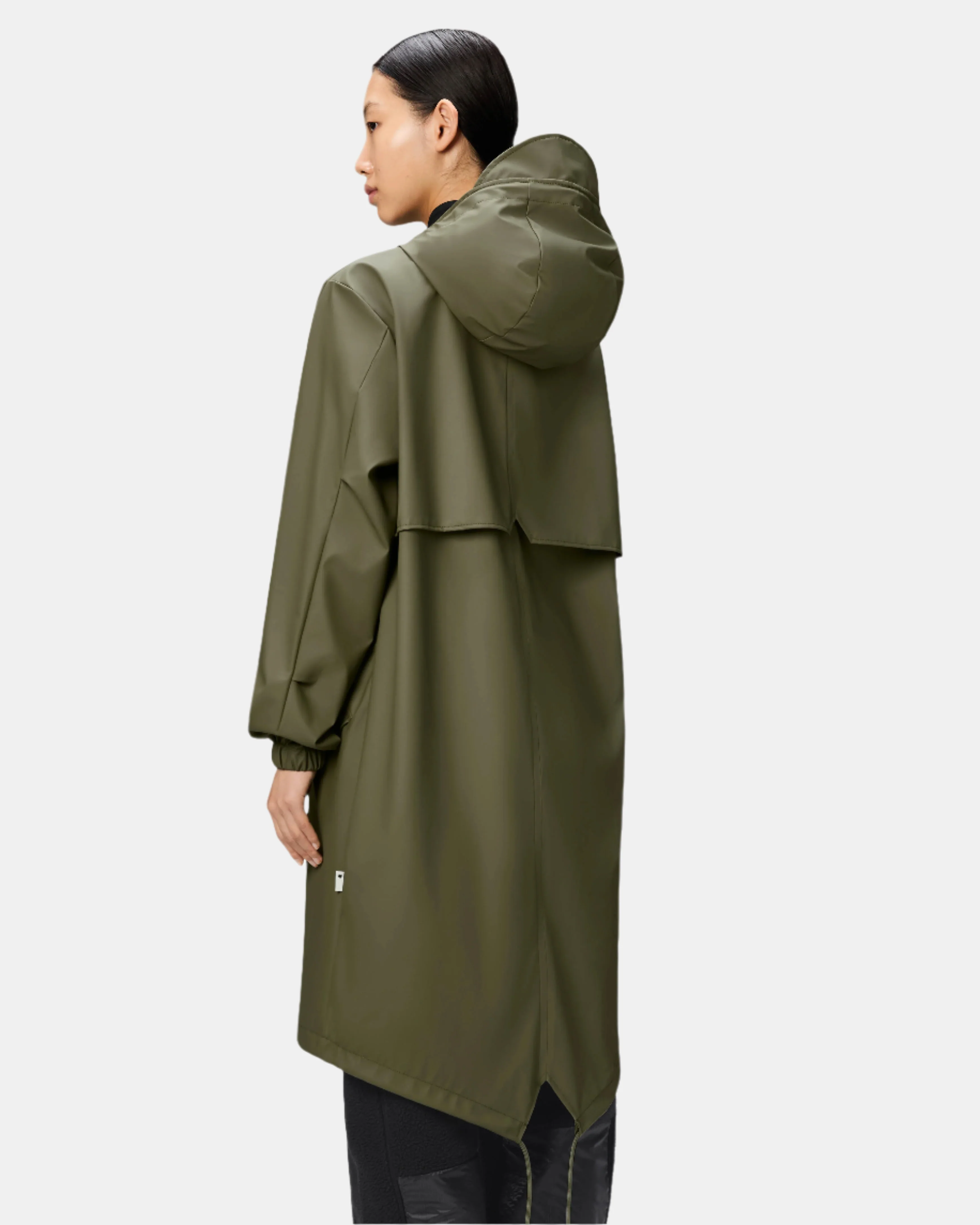 Rains Unisex Fishtail Parka - 134 Marsh - Image 6
