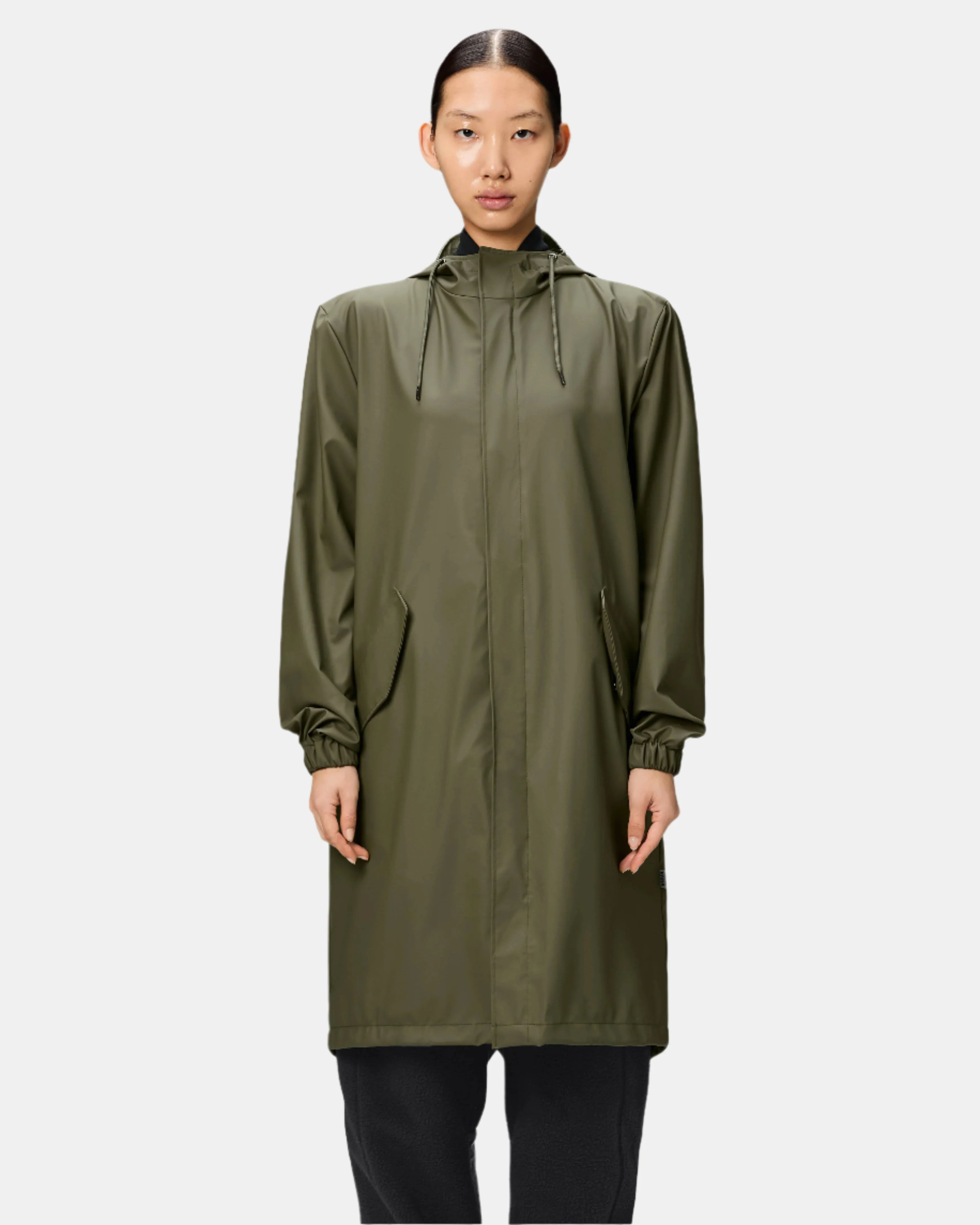 Rains Unisex Fishtail Parka - 134 Marsh - Image 7