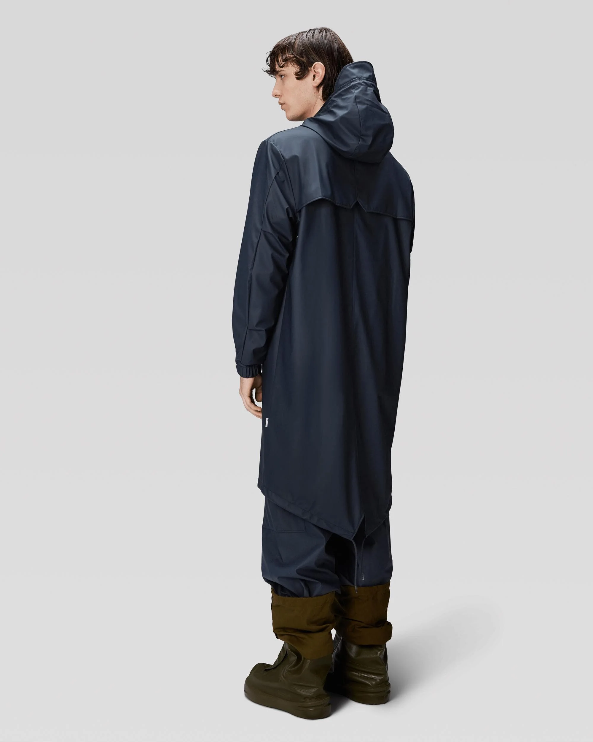 Rains Unisex Fishtail Parka - 47 Navy - Image 6