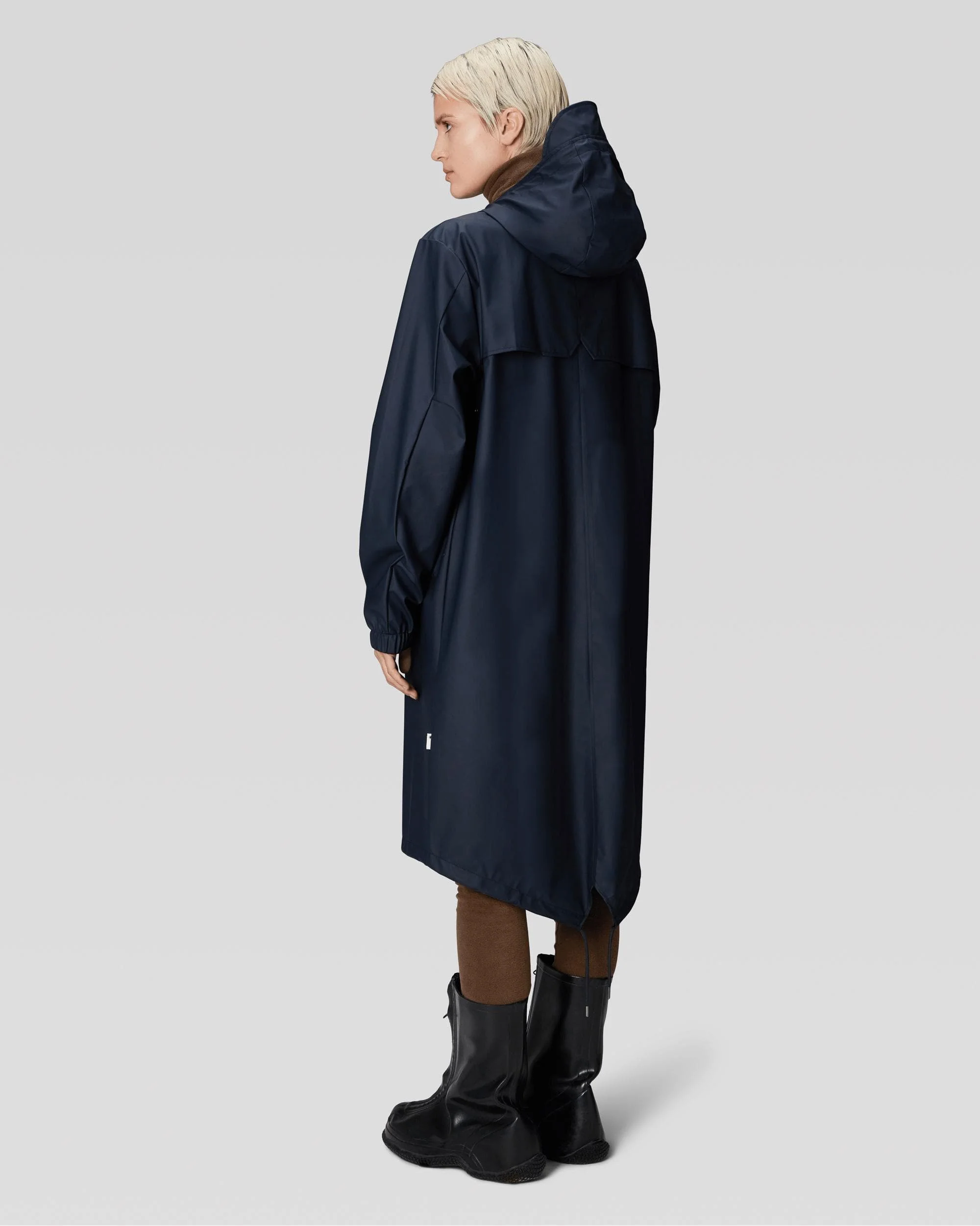 Rains Unisex Fishtail Parka - 47 Navy - Image 7
