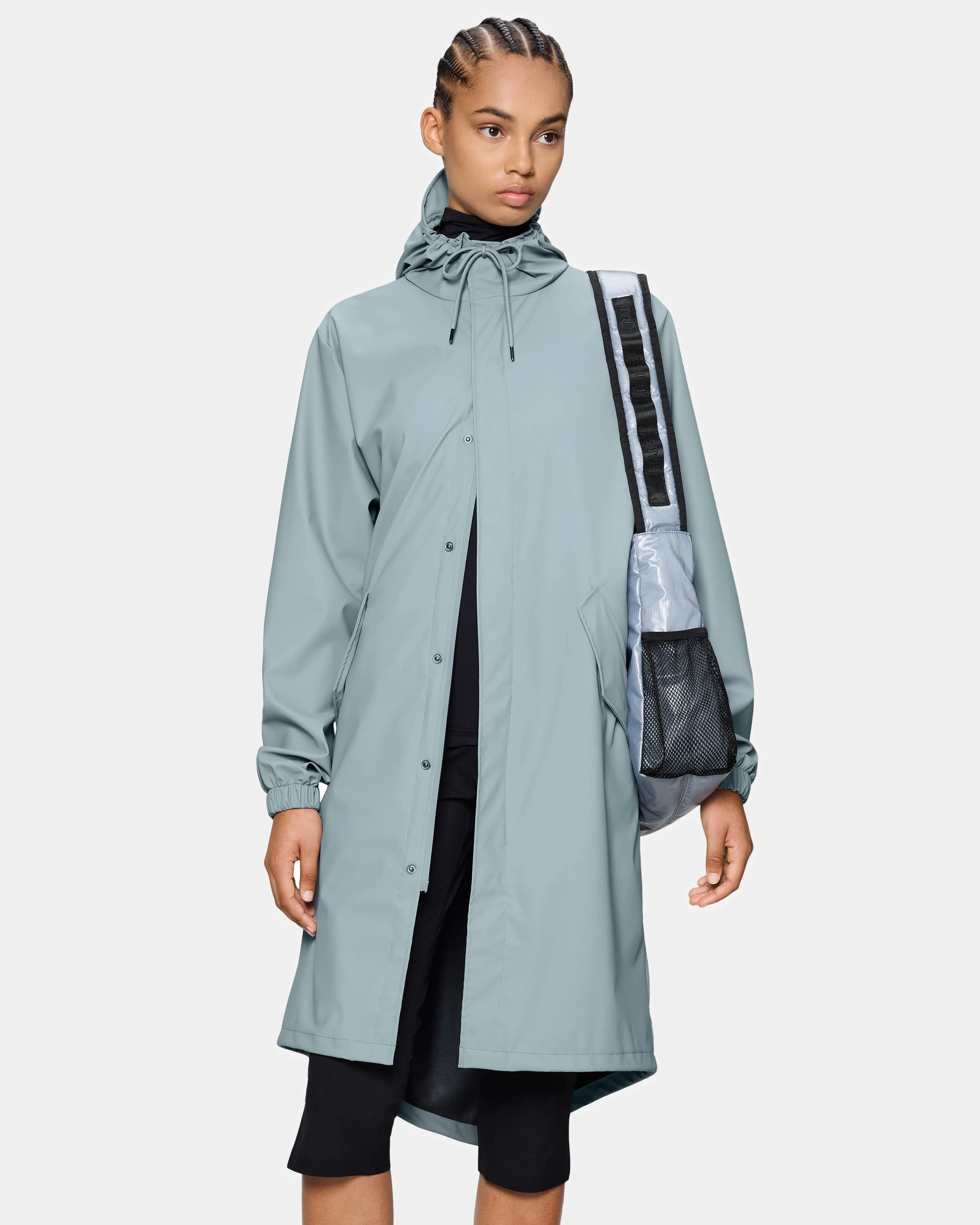 Rains Unisex Fishtail Parka - Pool 147 - Image 5