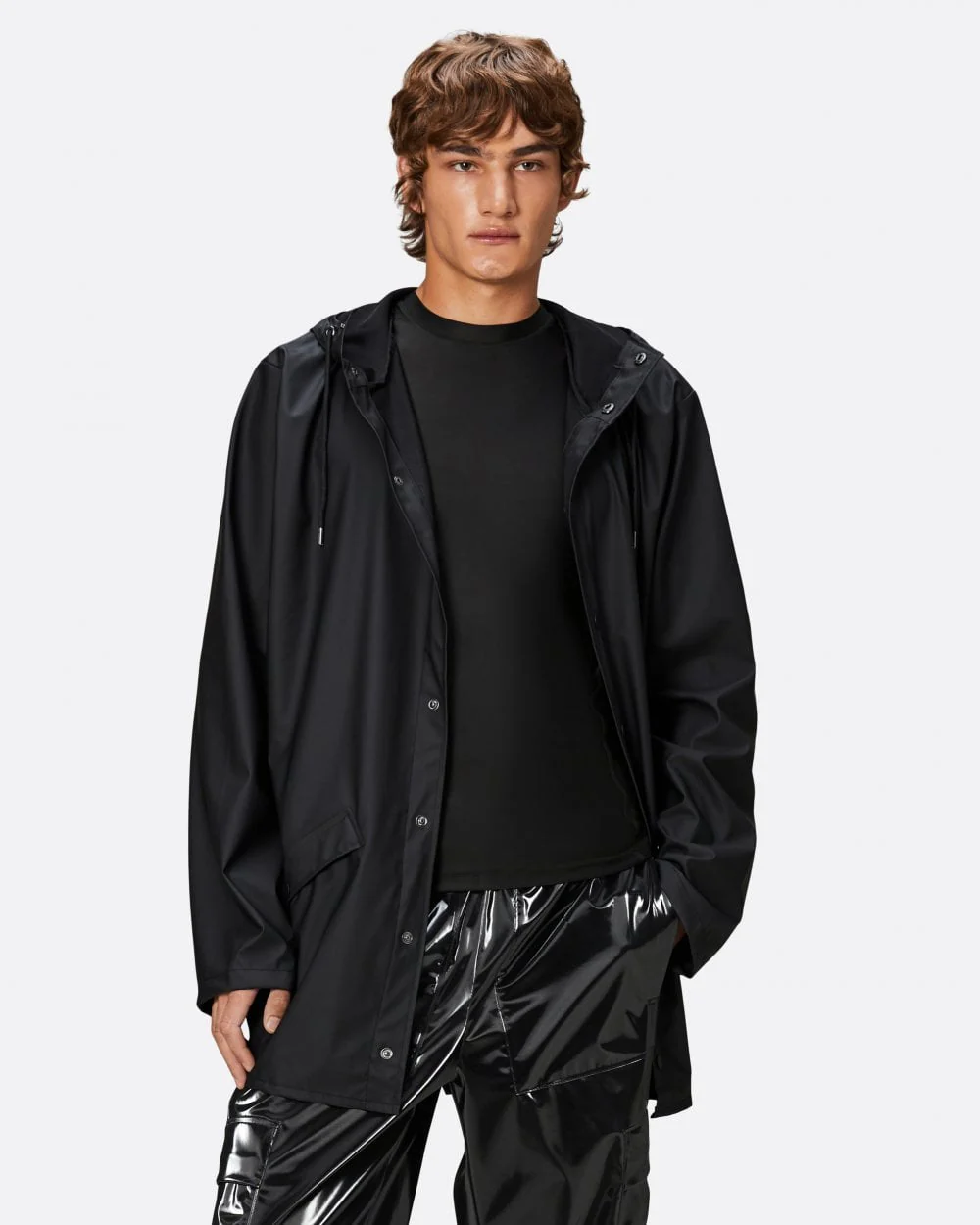 Rains Unisex Jacket - 01 Black - Image 4