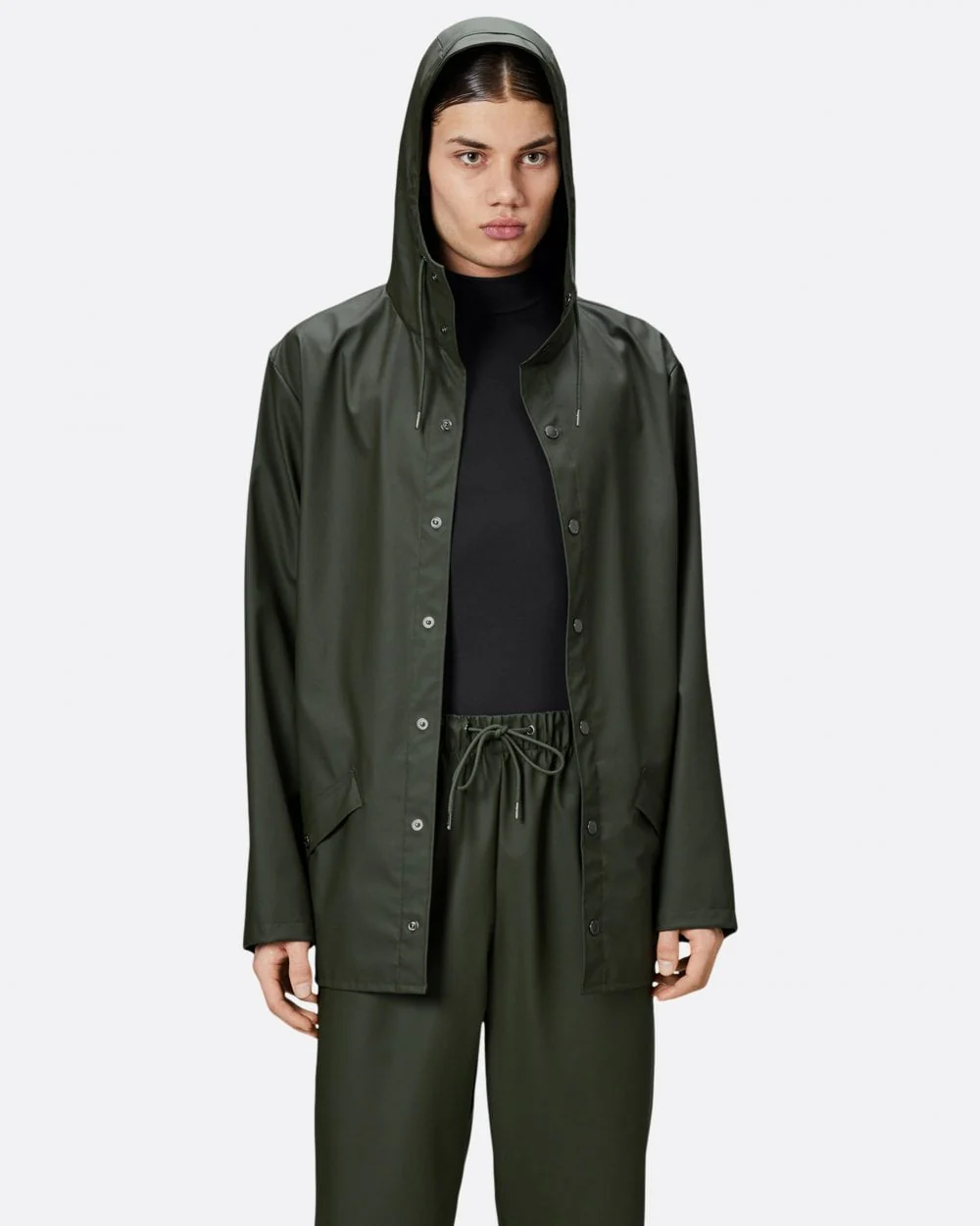 Rains Unisex Jacket - 03 Green - Image 2