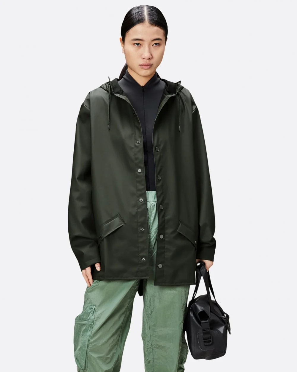 Rains Unisex Jacket - 03 Green - Image 4