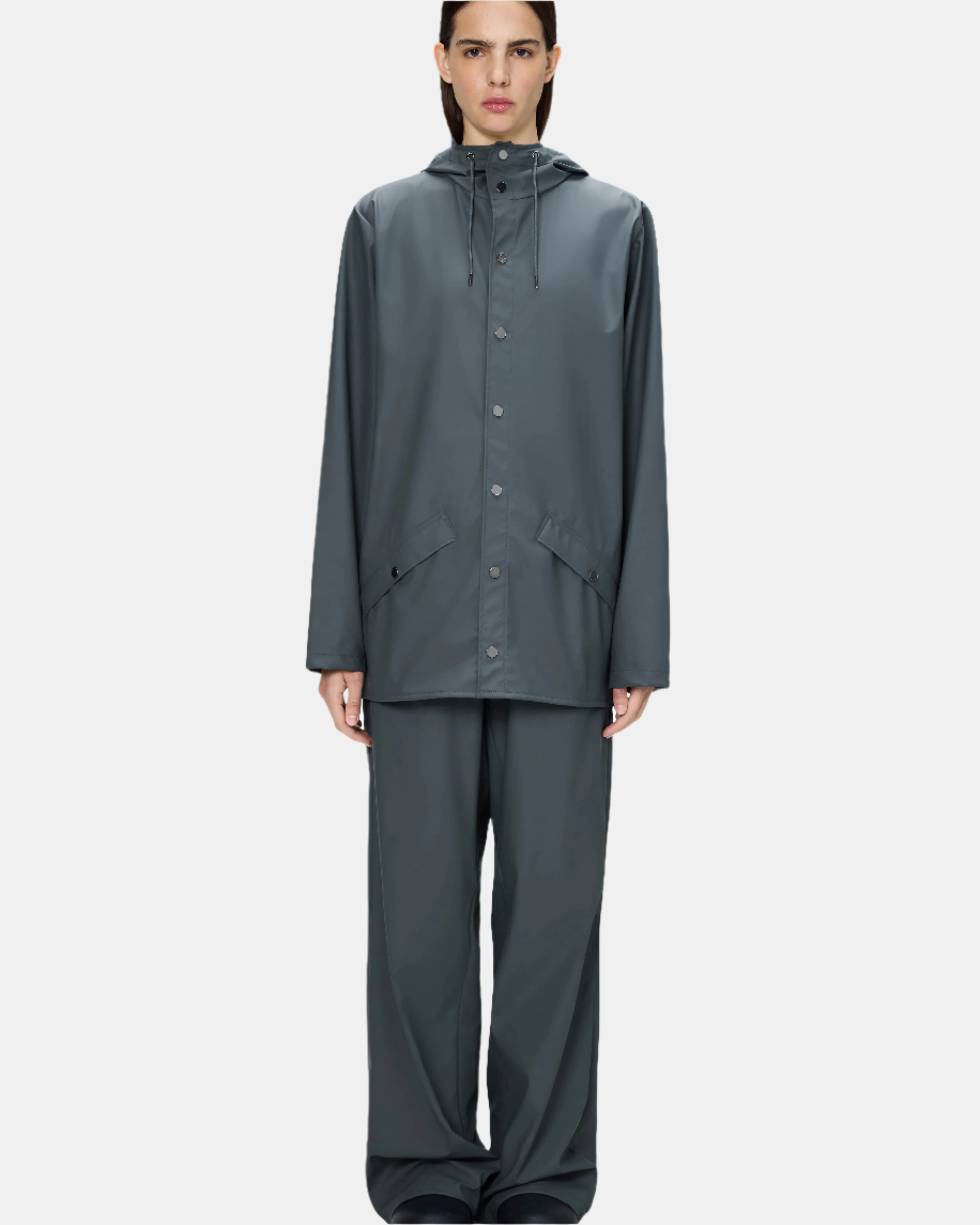 Rains Unisex Jacket - 124 Lagoon - Image 4
