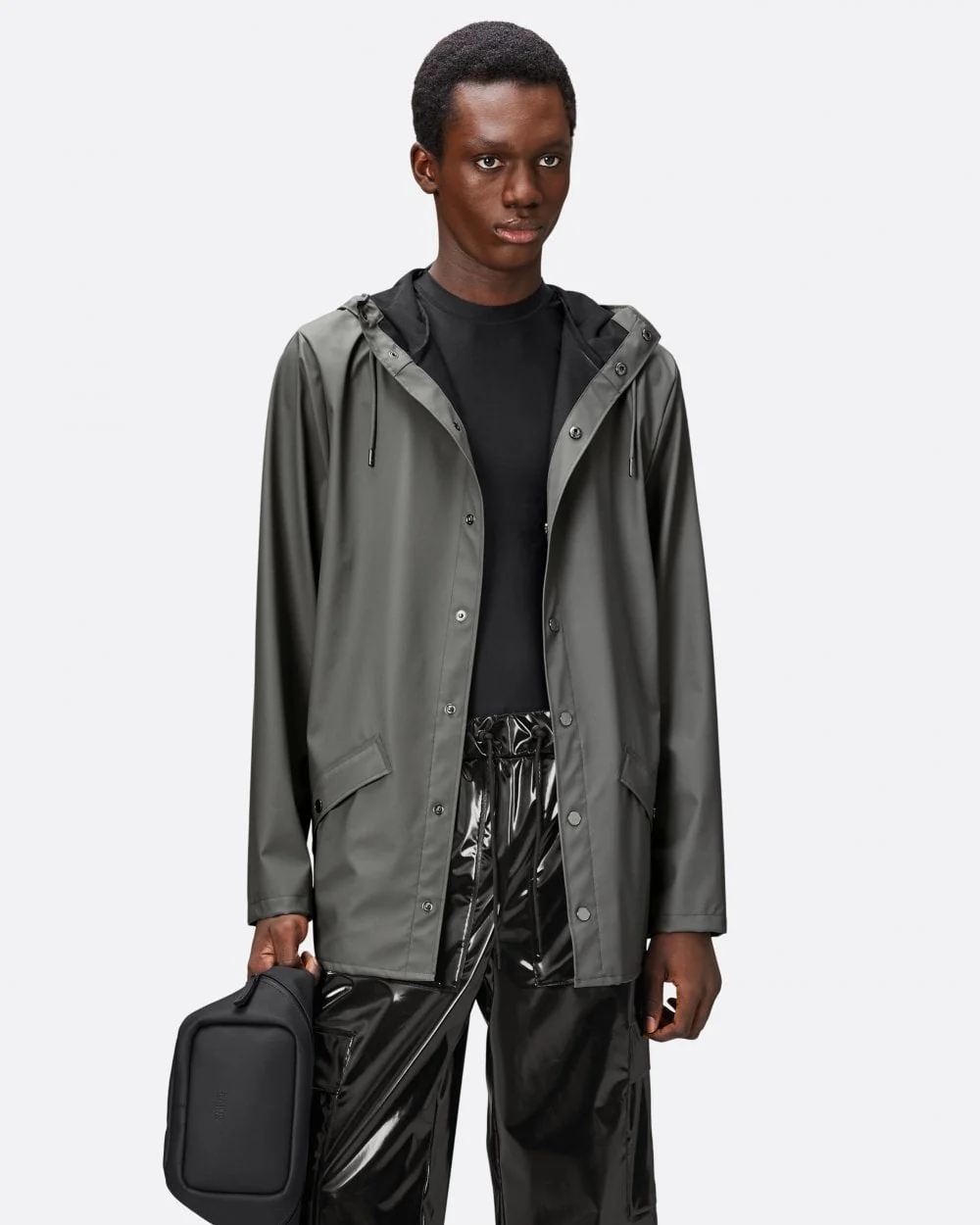 Rains Unisex Jacket - 13 Grey - Image 2