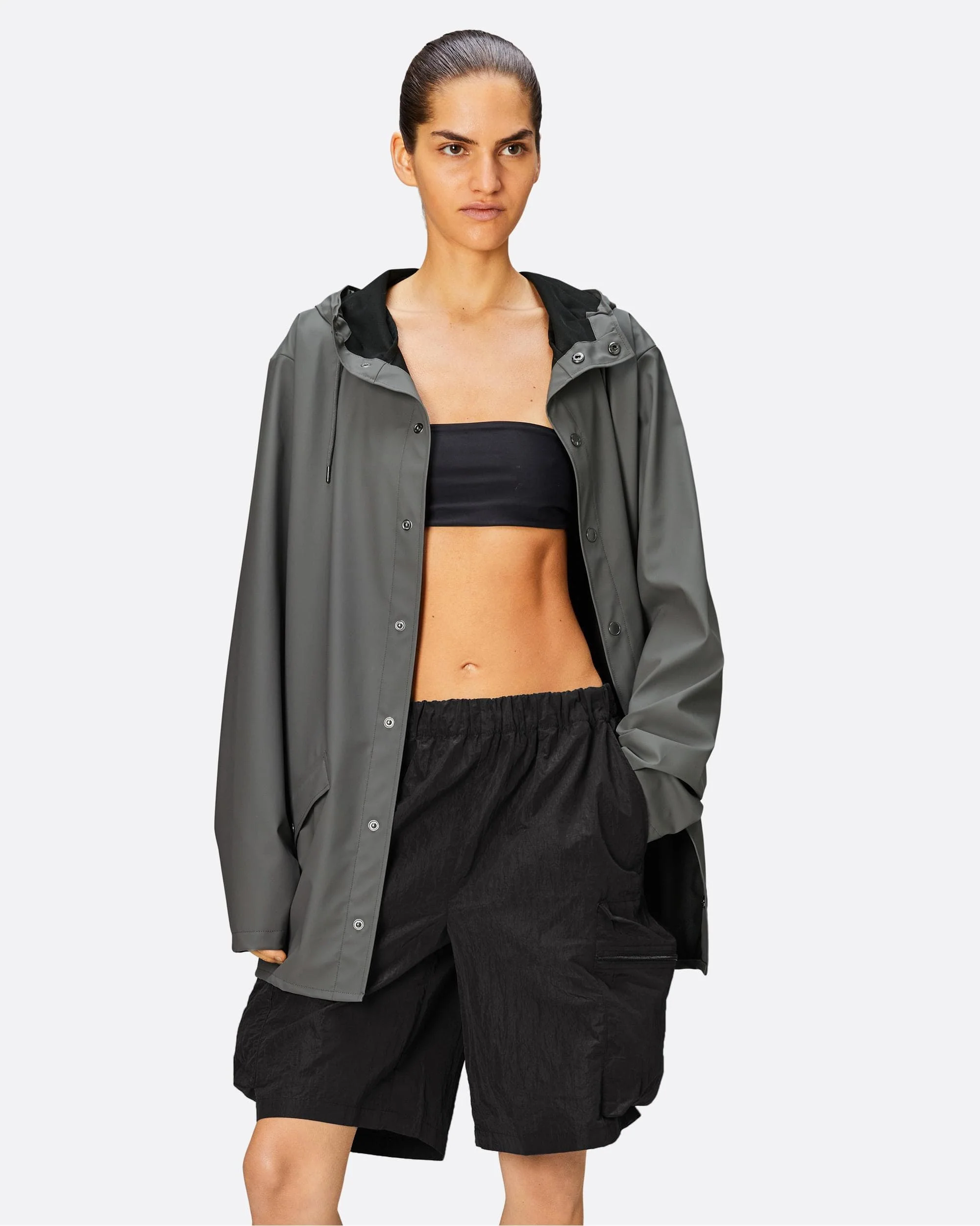Rains Unisex Jacket - 13 Grey - Image 4