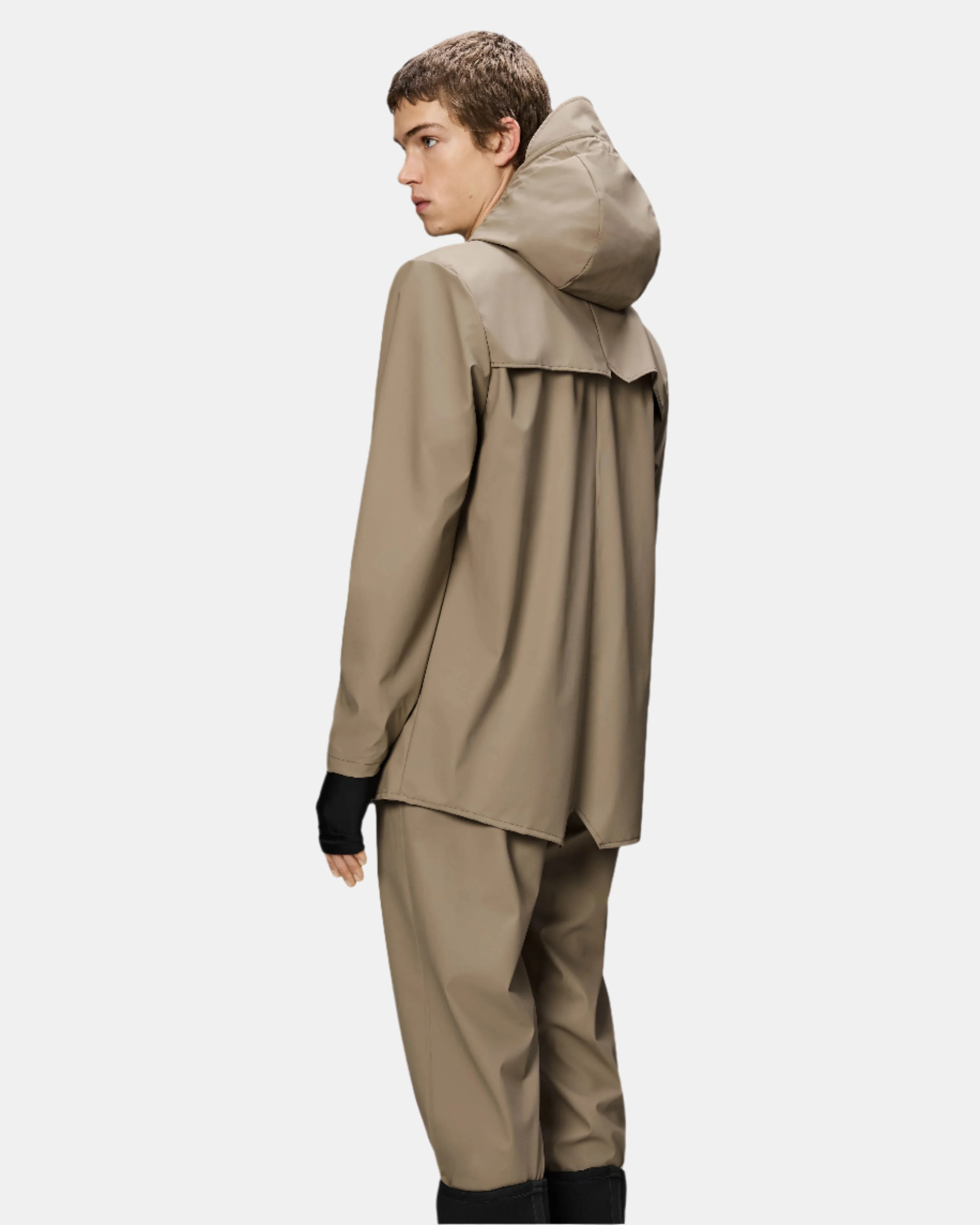 Rains Unisex Jacket - 133 Beige - Image 3