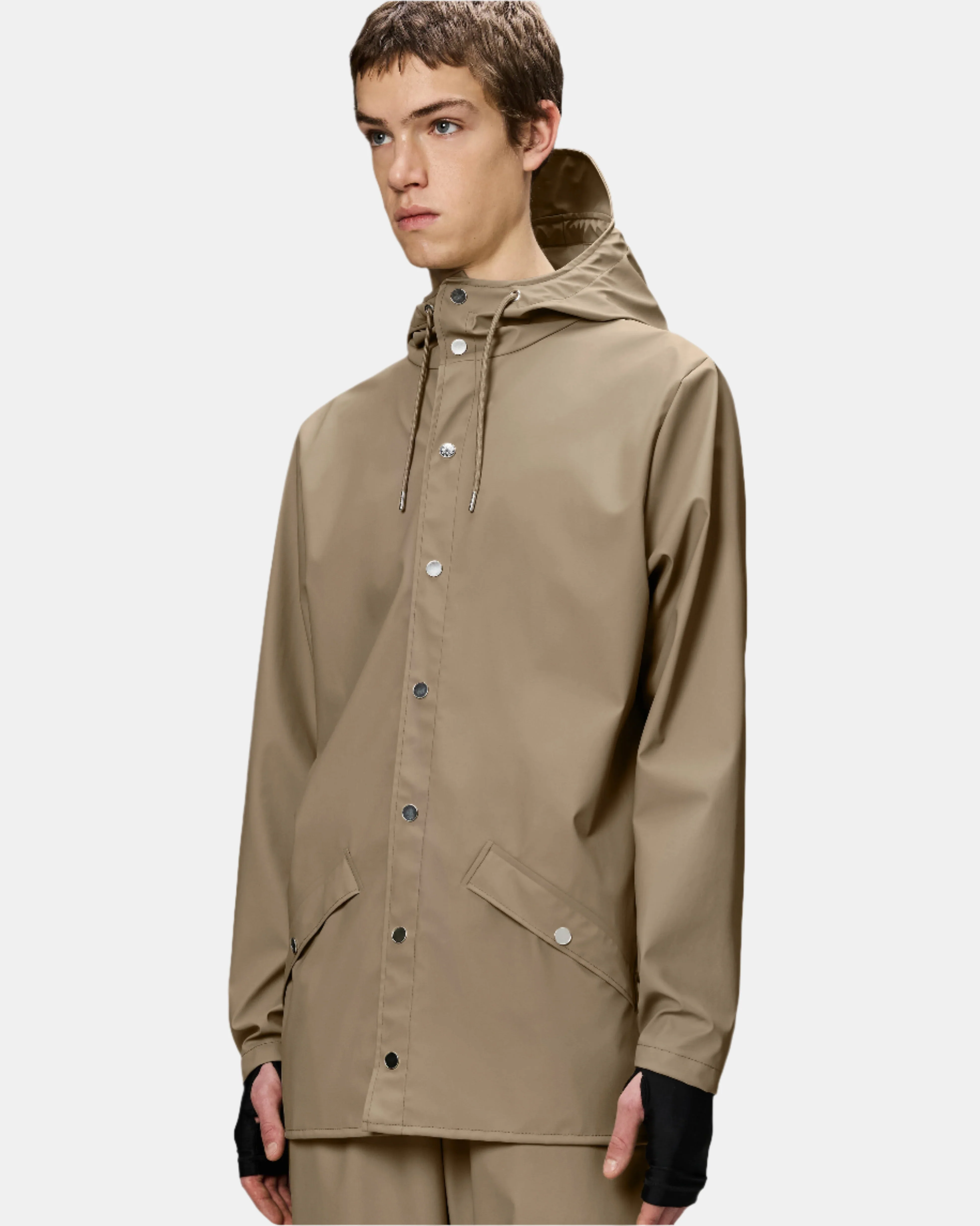 Rains Unisex Jacket - 133 Beige - Image 5