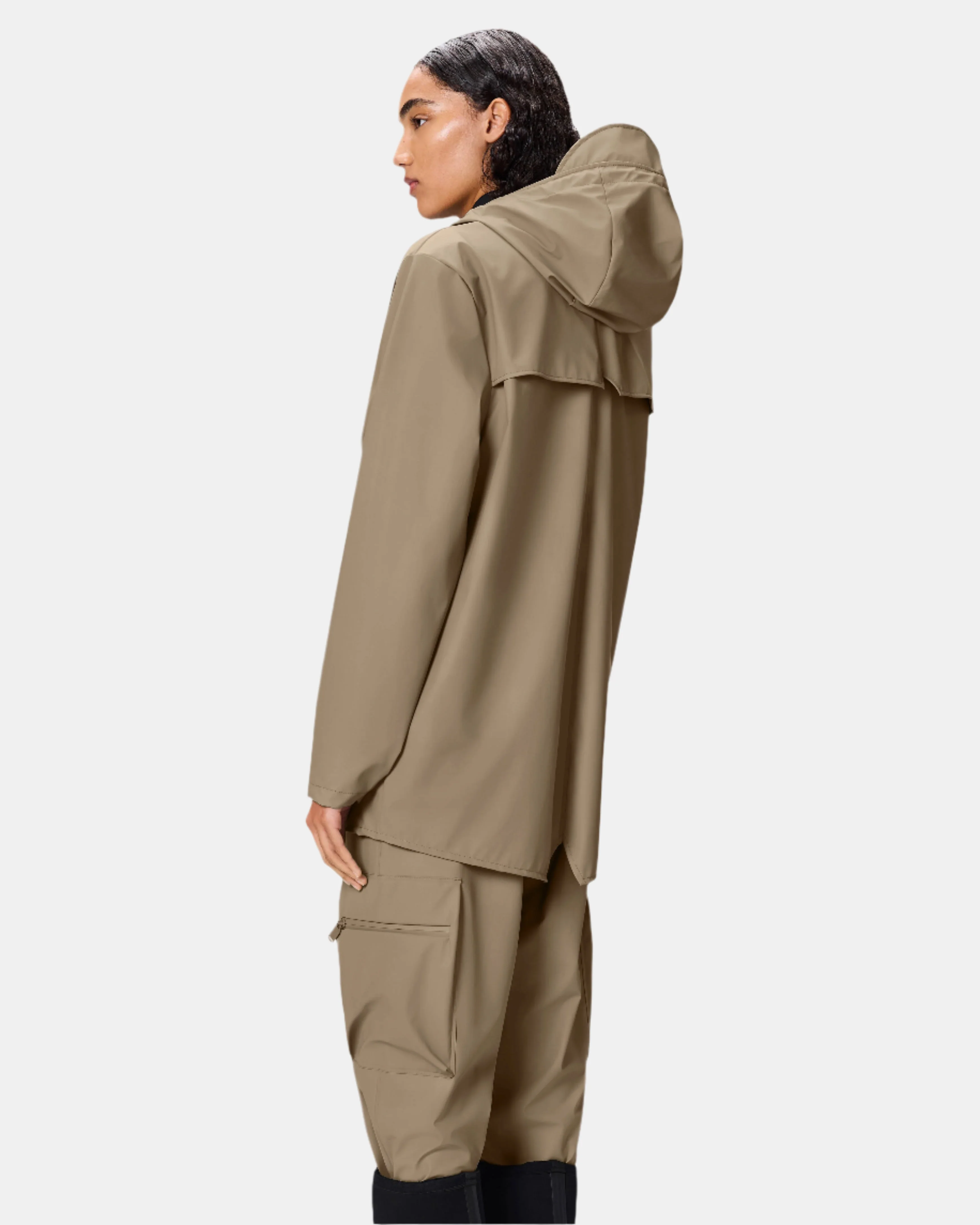 Rains Unisex Jacket - 133 Beige - Image 7