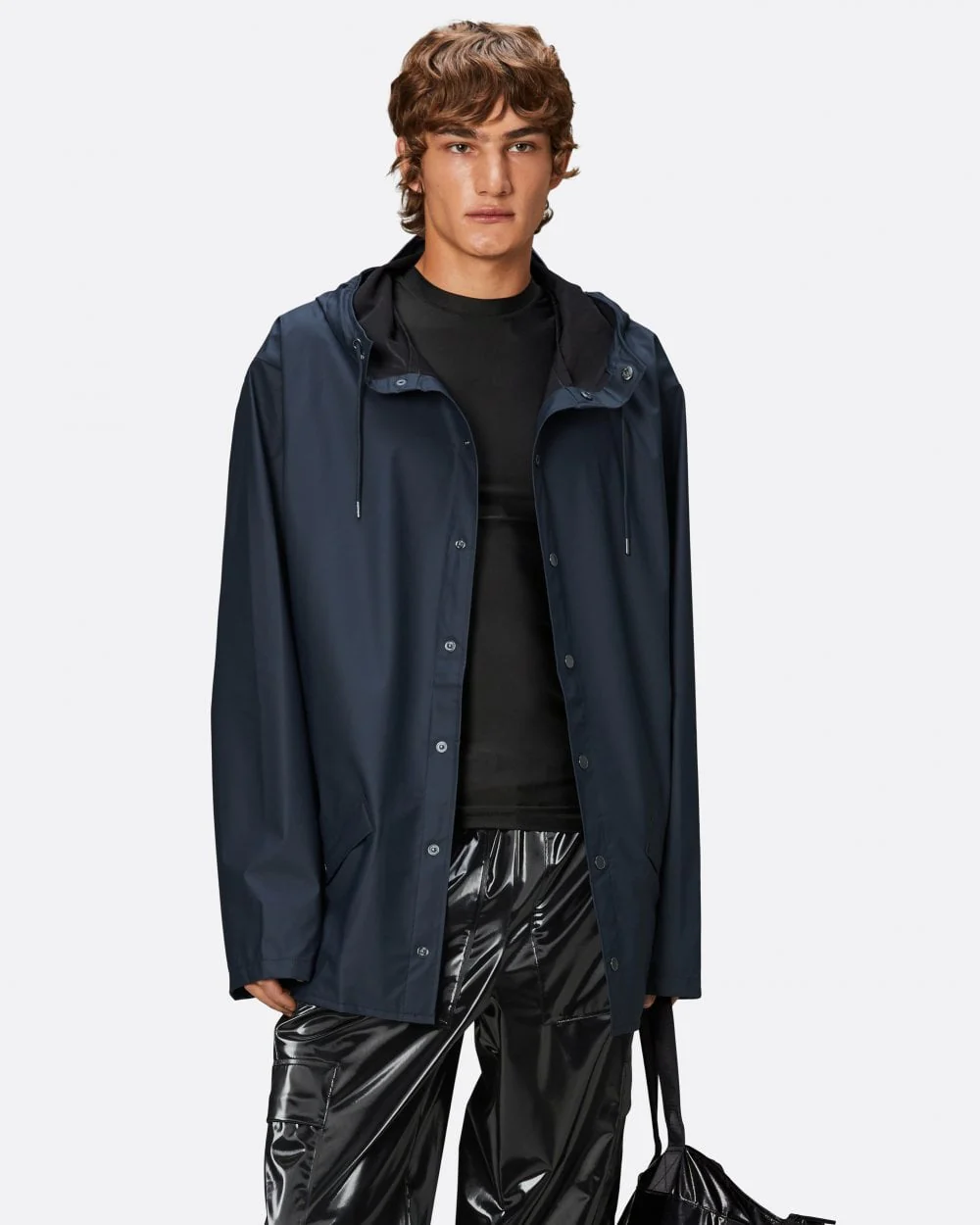 Rains Unisex Jacket - 47 Navy - Image 2