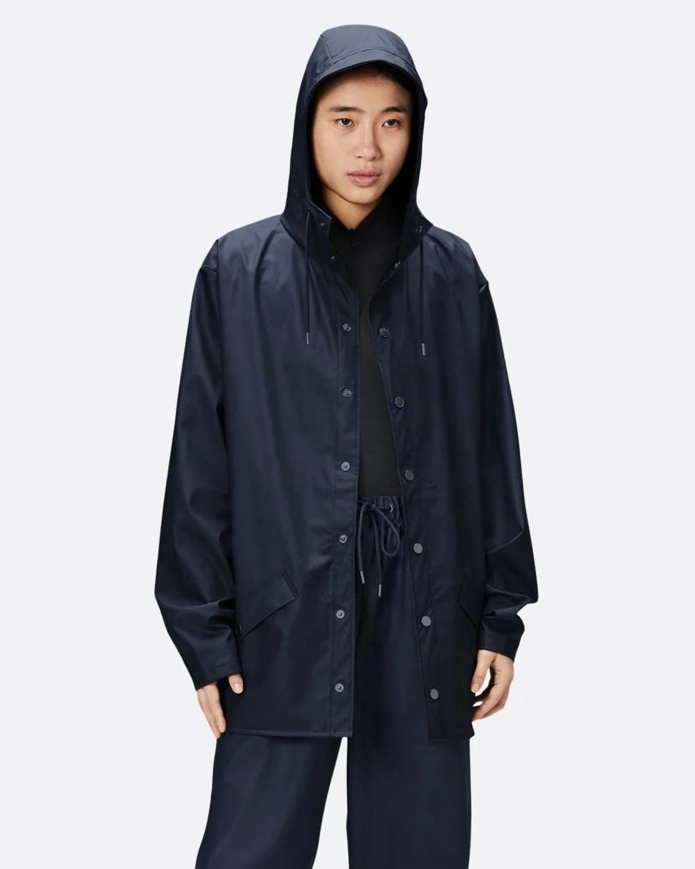 Rains Unisex Jacket - 47 Navy - Image 4