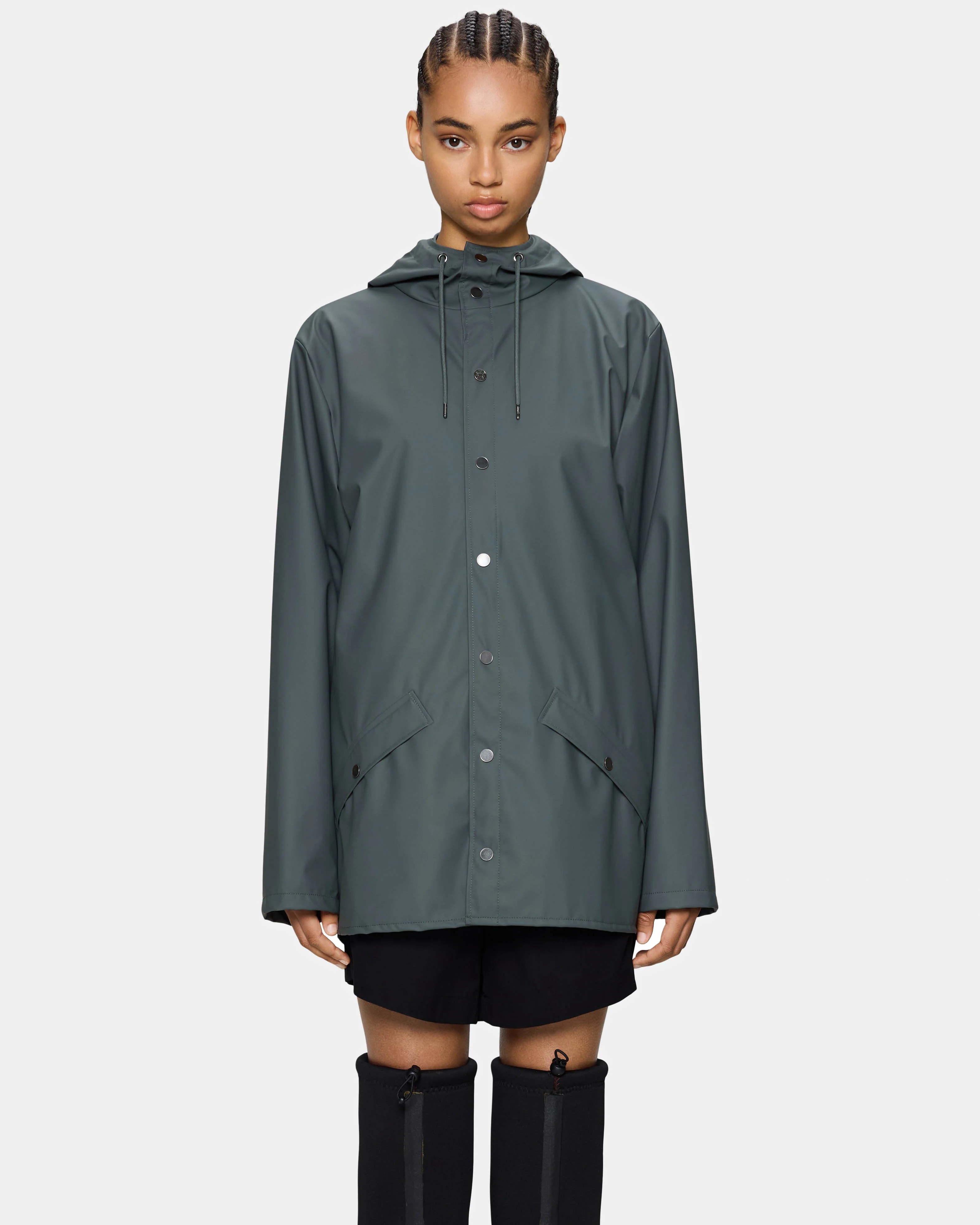 Rains Unisex Jacket - Dark Grey 153 - Image 2