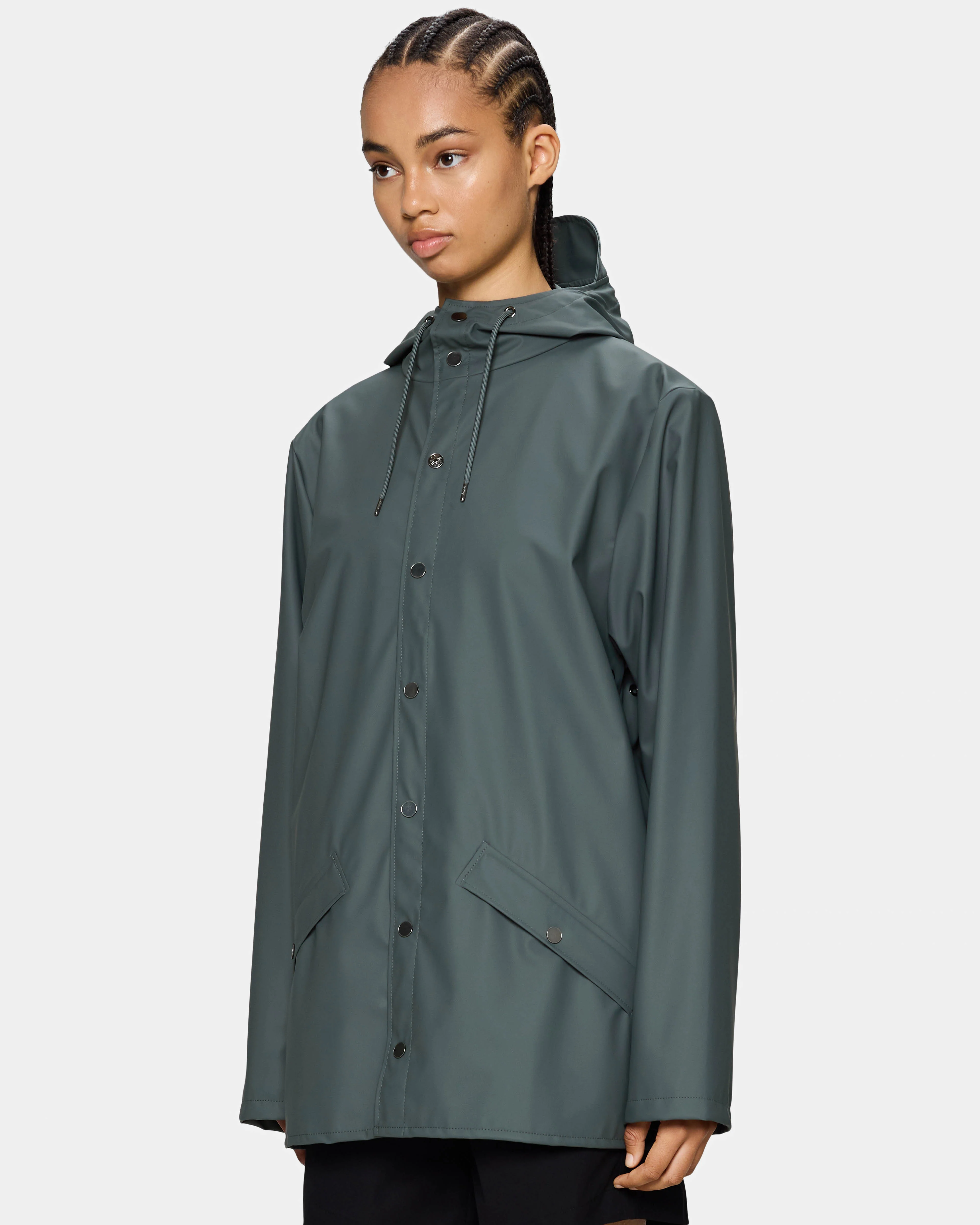 Rains Unisex Jacket - Dark Grey 153 - Image 4